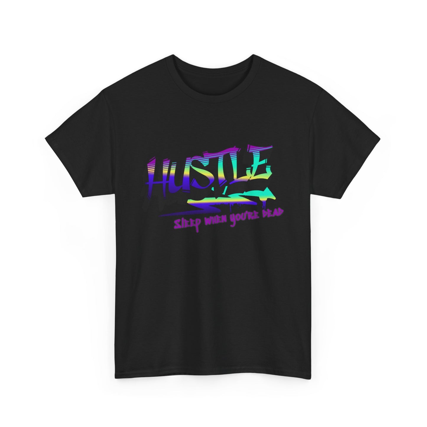 Hustle Hard - Vibrant Graffiti Design, Graffiti-Inspired Art, Motivational Merchandise, Entrepreneur Lifestyle Apparel, Unisex Motivational Gift