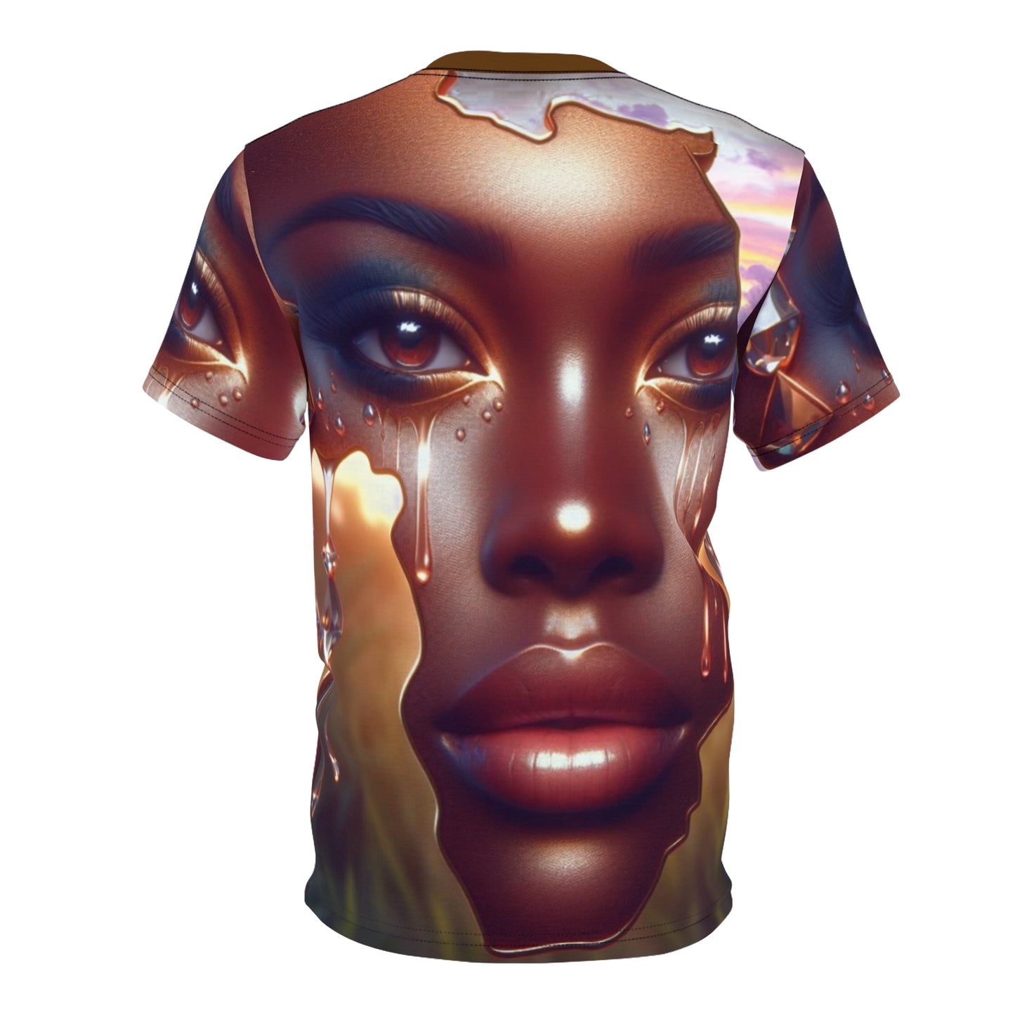 Artistic African Tee for Women, Unique Graphic African Shirt, Handcrafted Apparel, Gift for Art Lovers, Celebration Fashion, Mother Africa T-Shirt