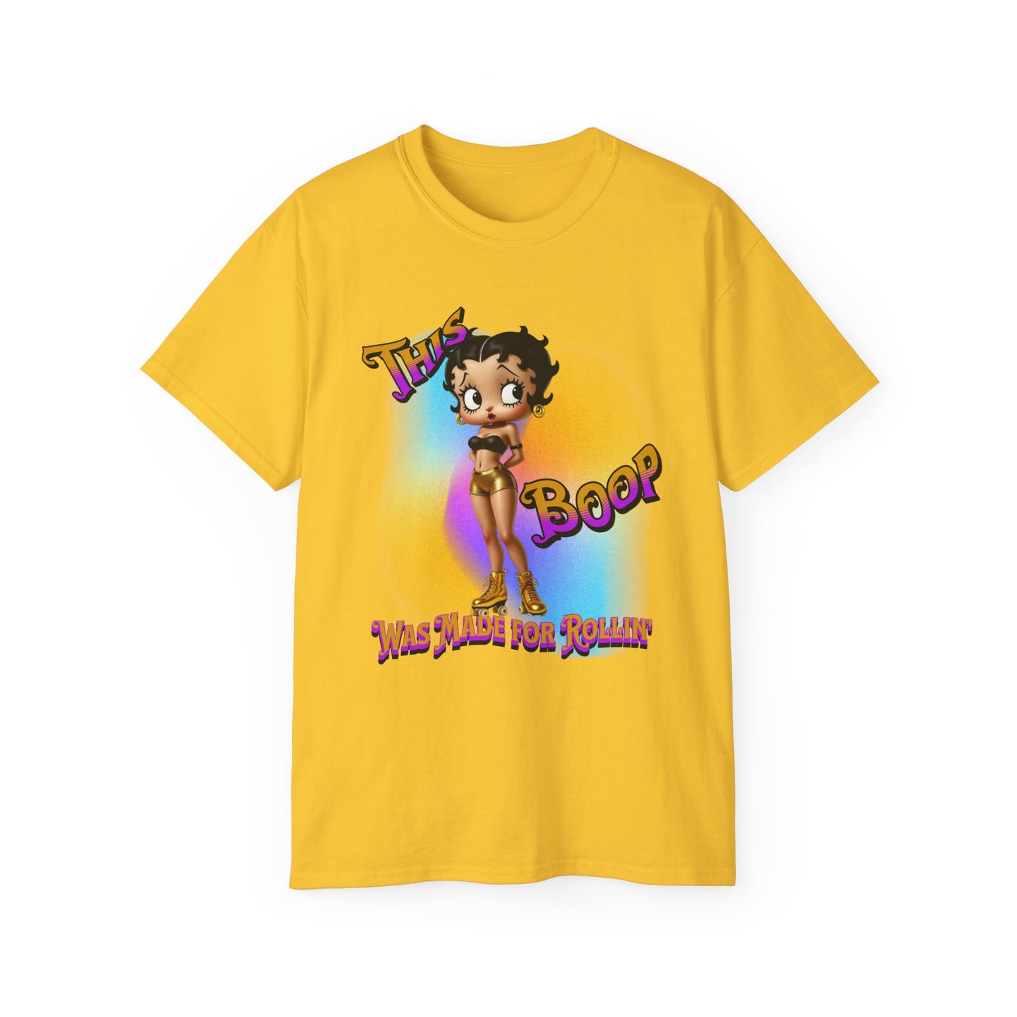 Retro Betty Boop Cartoon Tee, Fun Skater Themed T-Shirt, Vintage Skater Girl Shirt, Casual Wear, Betty Boop Design, Perfect Gift for Skater Fans