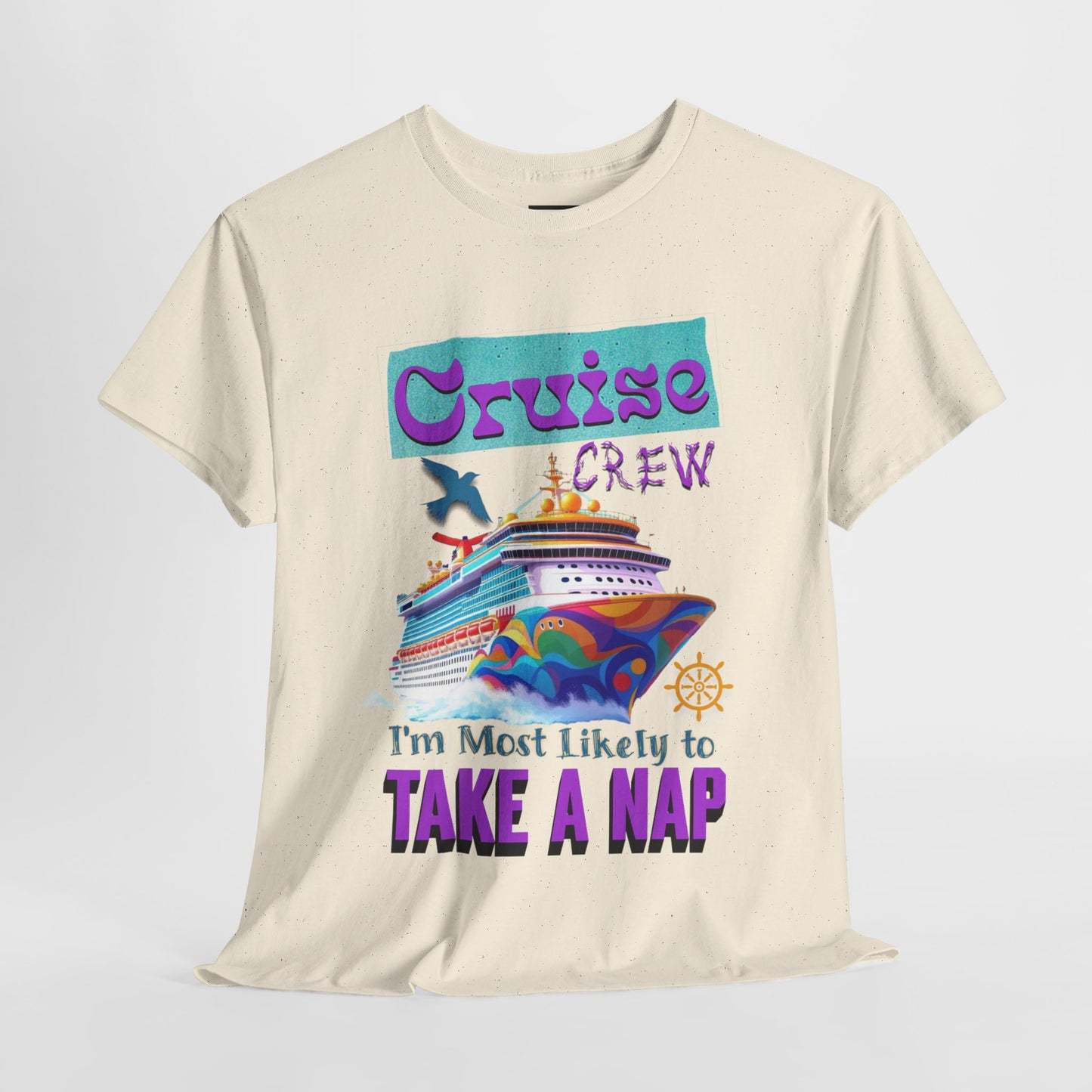 Cruise Crew Nap Tee, Unisex Cotton Shirt, Fun Cruise Vacation Apparel, Cruising Nautical Gift, Group Travel Outfit, Fun Cruise Shirt