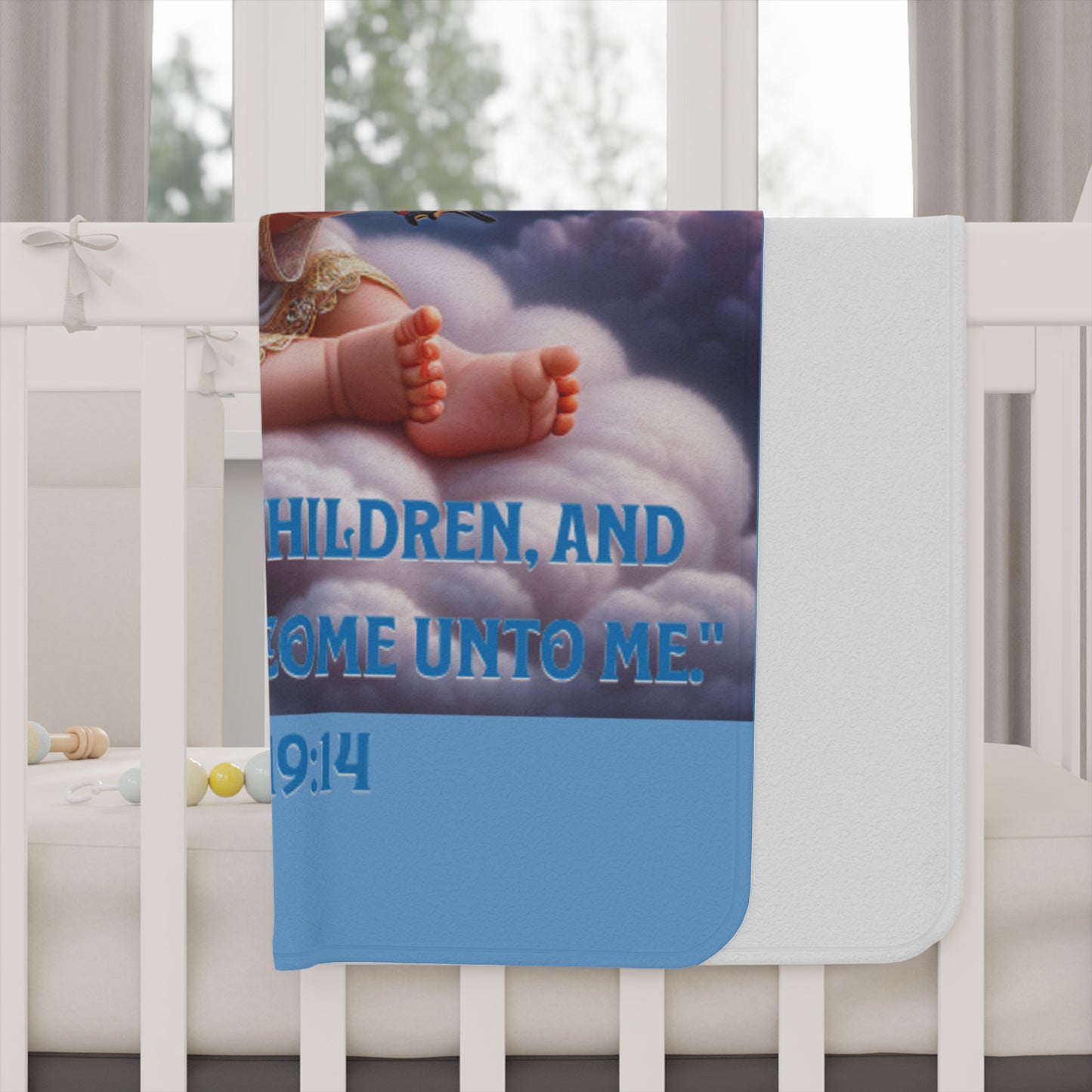 Angel Wings Soft Fleece Baby Blanket - Perfect for Newborns and Baby Shower Gift Giving, Blanket for Boy and Girls, Blue Baby Angel Blankets