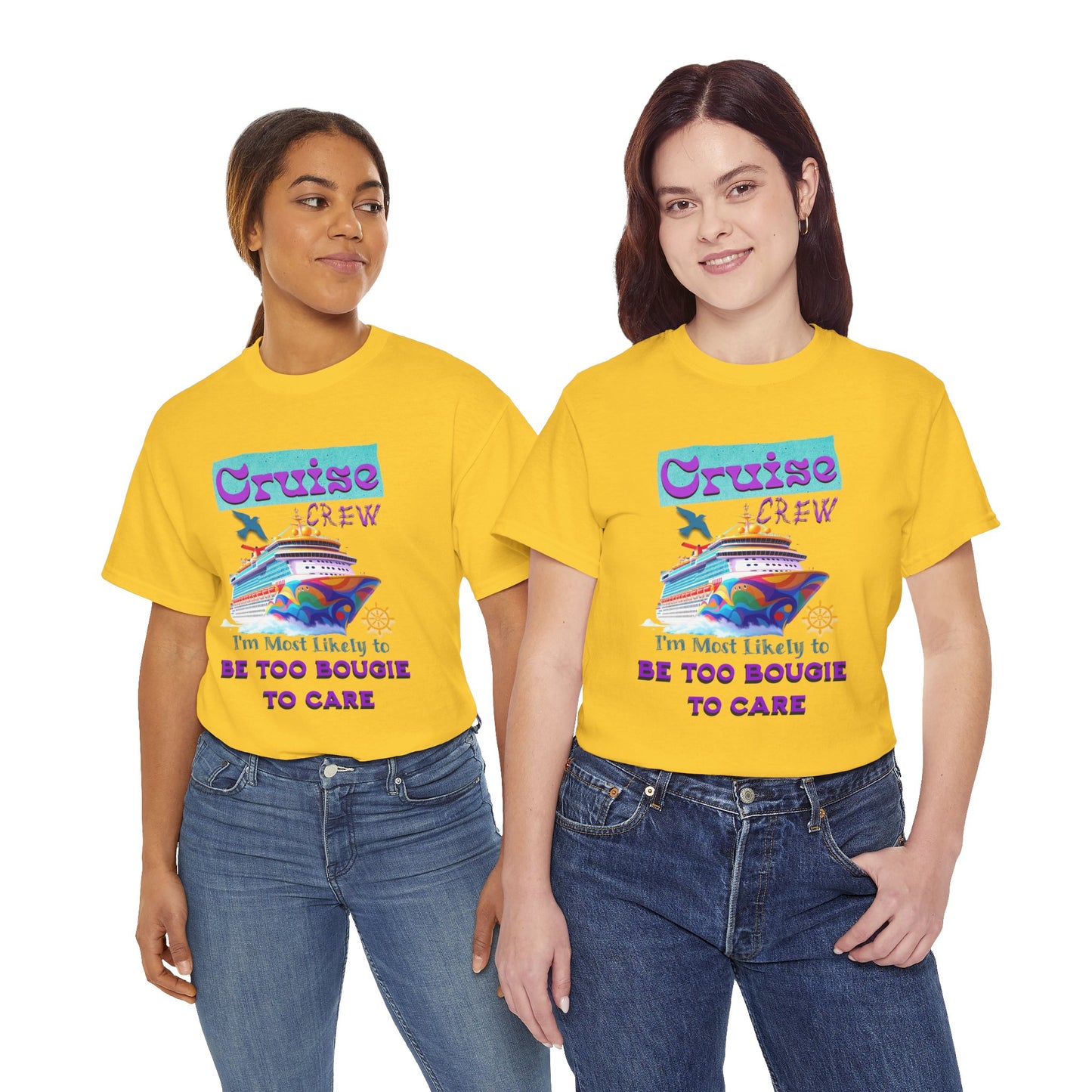 Cruise Crew Tee: Be Too Bougie to Care, Vacation Outfits, Nautical Shirt, Travel Gift, Summer Apparel, T-Shirt for the Bougie One