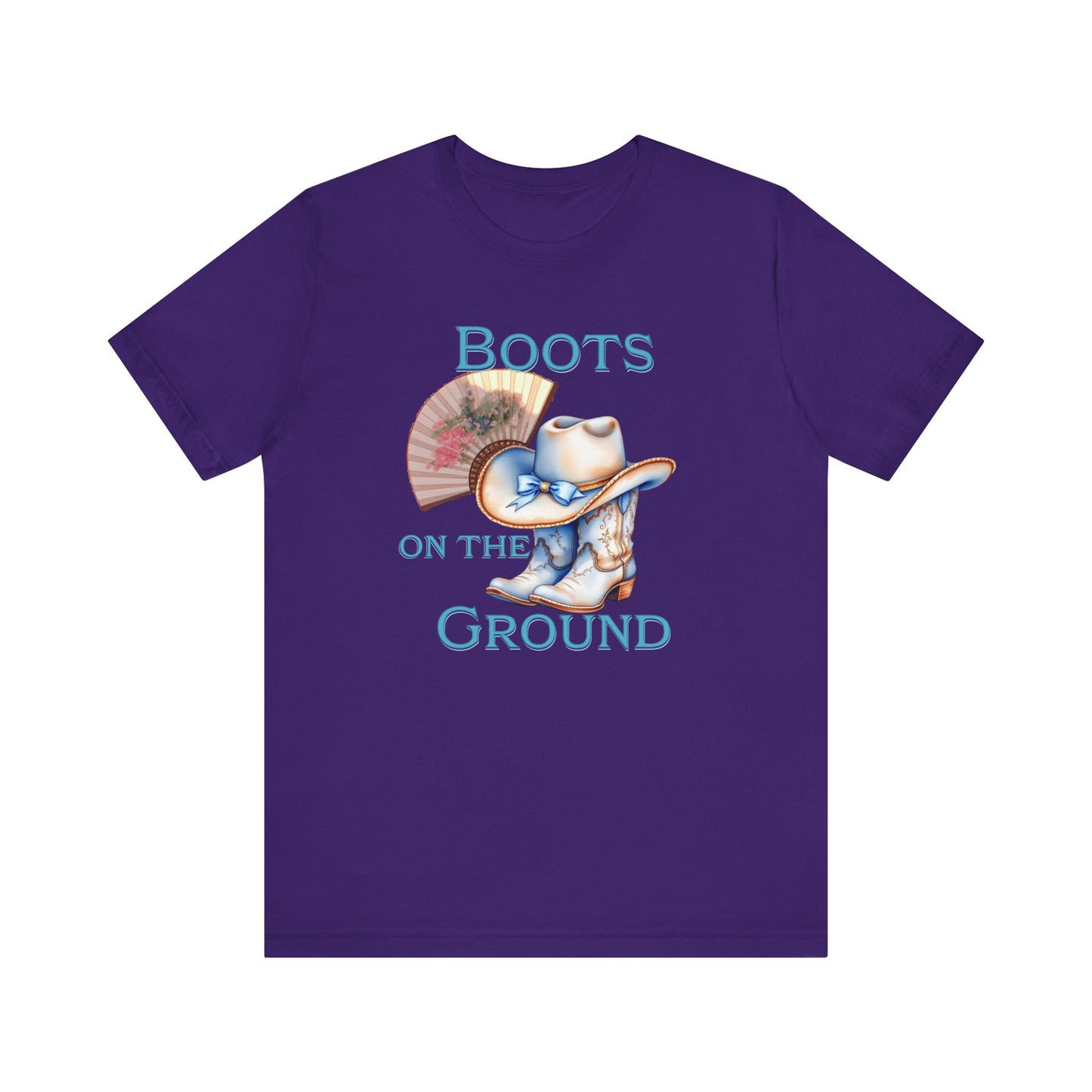 Cowboy Boots Graphic Tee - "Boots on the Ground" Inspired Design, Unisex Shirt for Men and Women, Country Music Lover Tees