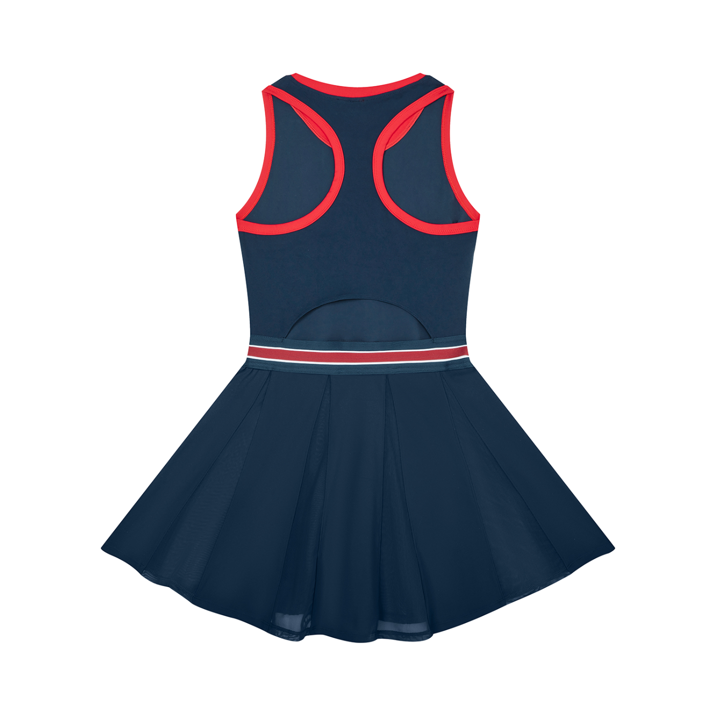 "It's Tee Time" Women's Color Block A-Line Sleeveless Golf Dress