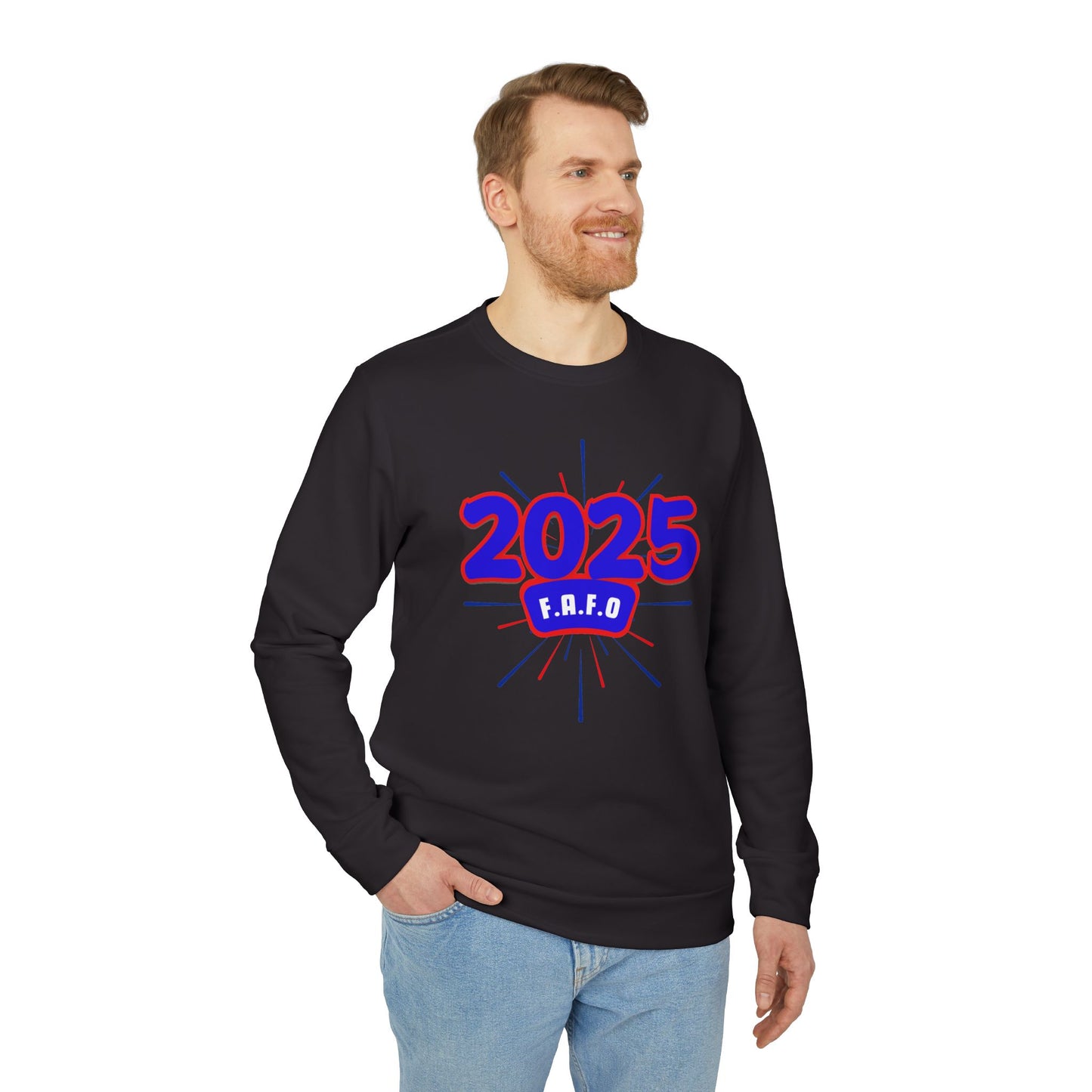 Adidas Unisex Fleece "F.A.F.O." Crewneck Sweatshirt, Anti-Trump Regime Shirt, Fight Oligarchy Shirts, F around... You Know the Rest Shirt