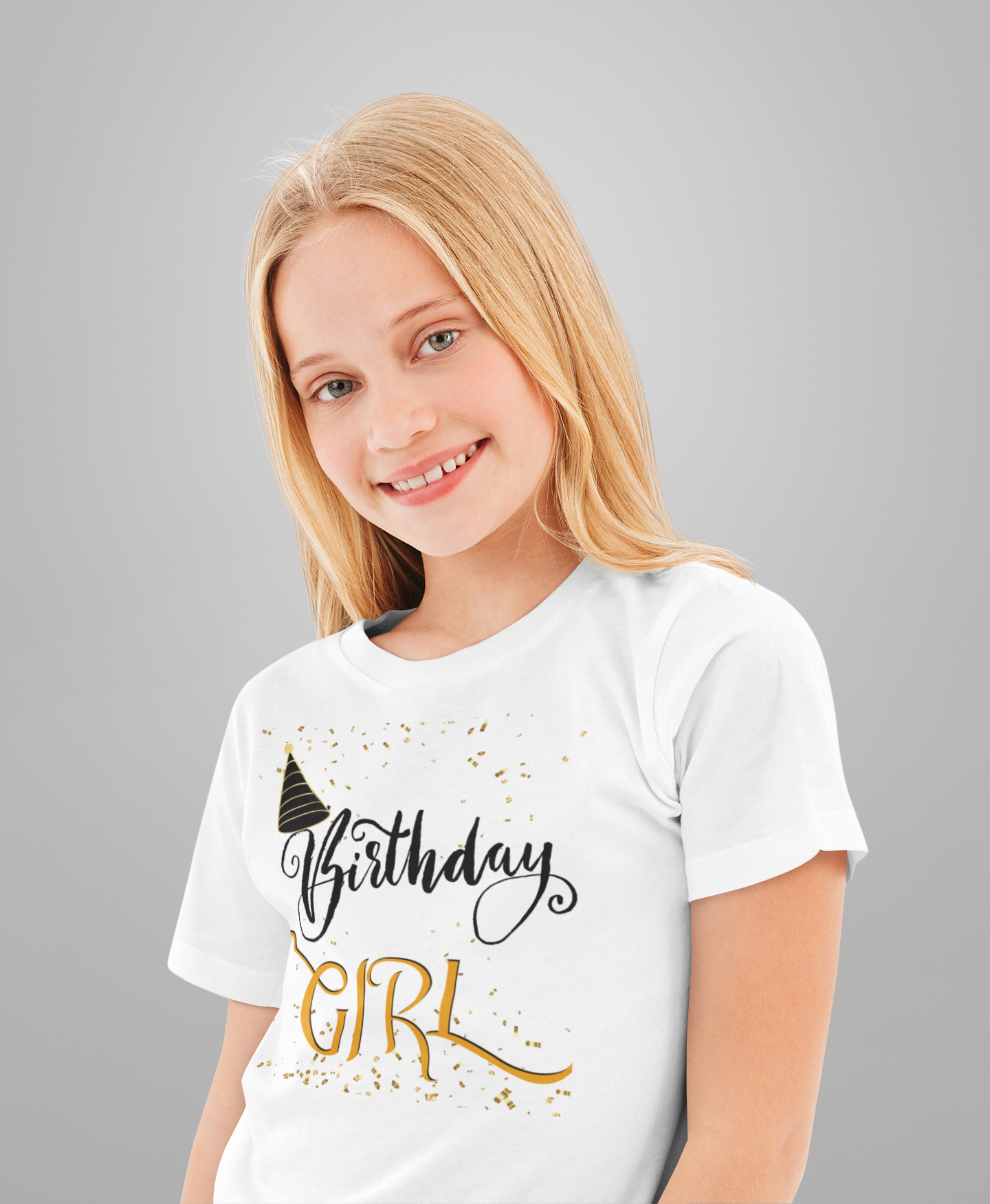 Birthday Girl Jersey Short Sleeve V-Neck Tee, Birthday T-Shirt for Women and Teens