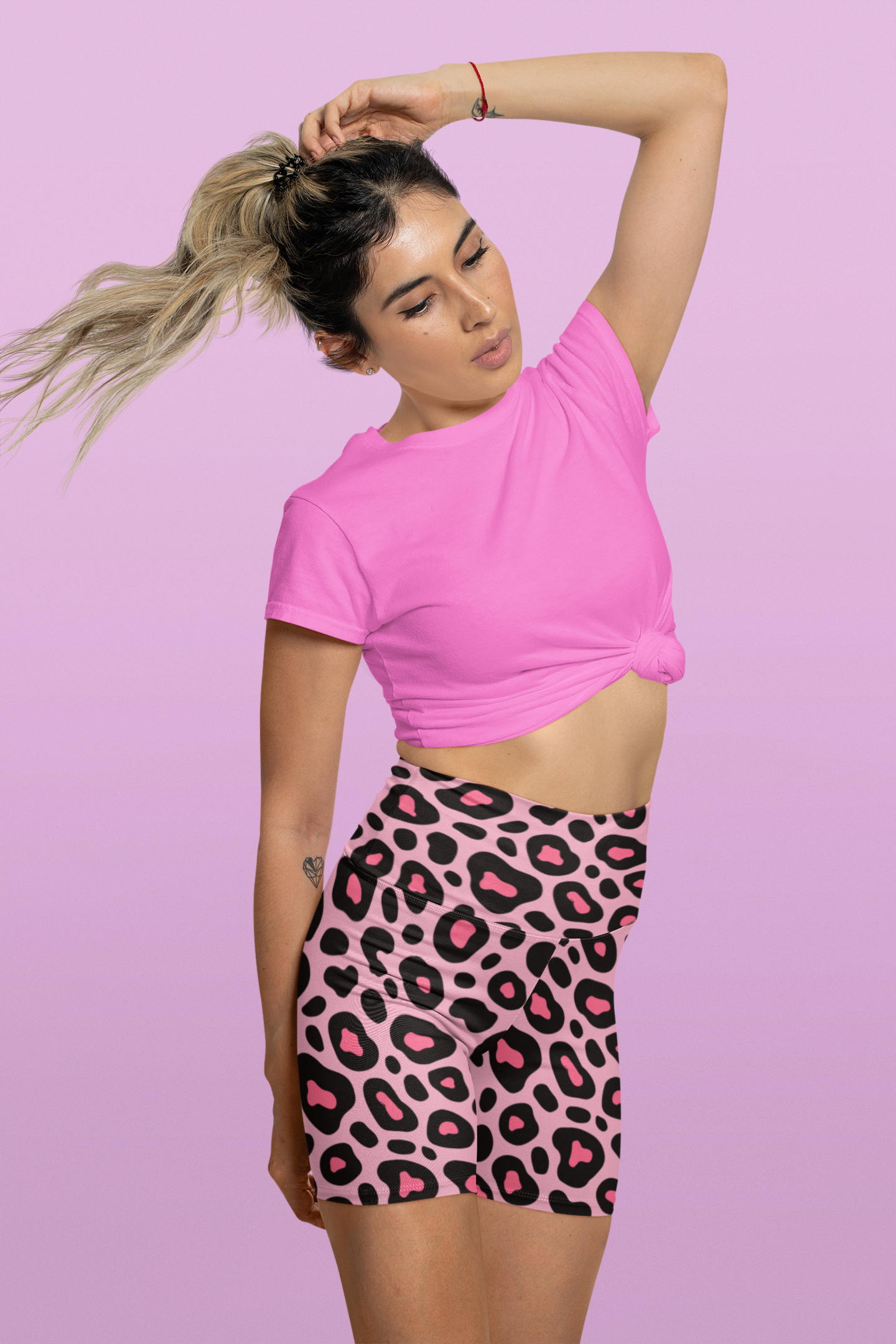 Leopard Print Fitness Set