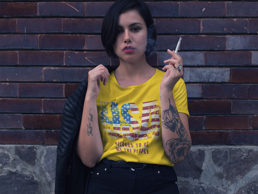 God Bless America Unisex Ultra Cotton T-Shirts, Nation in Distress Shirt, Fight for Democracy T-Shirt, God Bless the USA Tees