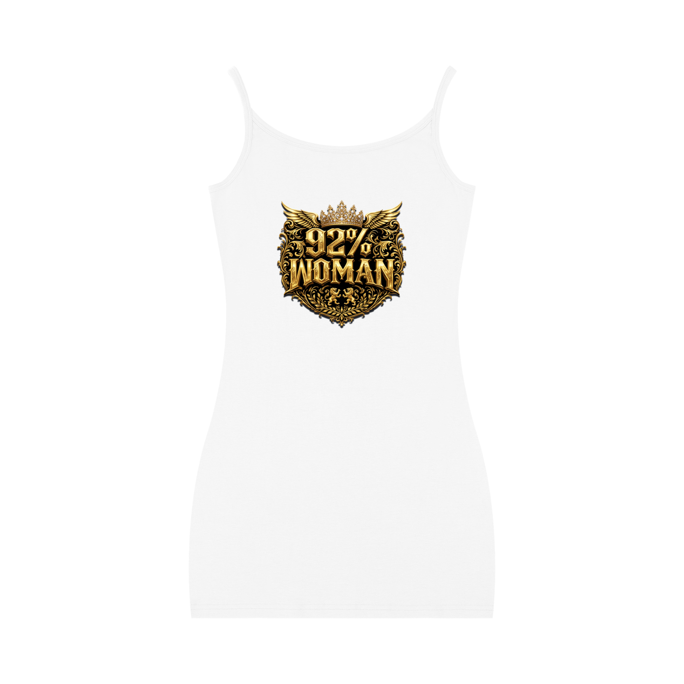 92% Woman – Women's Graphic Bodycon Sleeveless Mini Dress