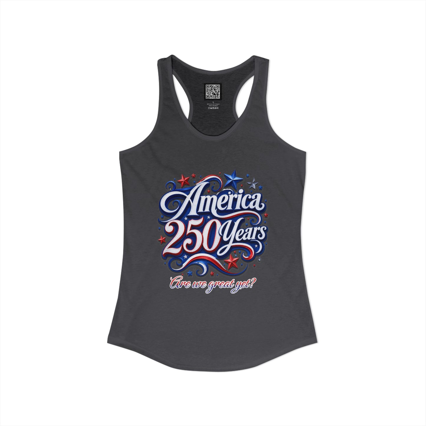Women's America 250 Year's Racerback Tank 4th of July T-Shirt