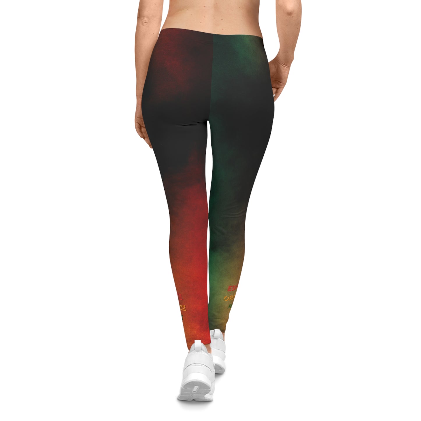 Afrocentric RBG Smoke Leggings — Black History Empowerment Activewear