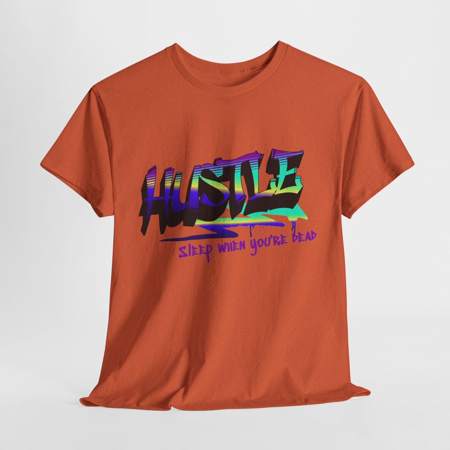 Hustle Hard - Vibrant Graffiti Design, Graffiti-Inspired Art, Motivational Merchandise, Entrepreneur Lifestyle Apparel, Unisex Motivational Gift