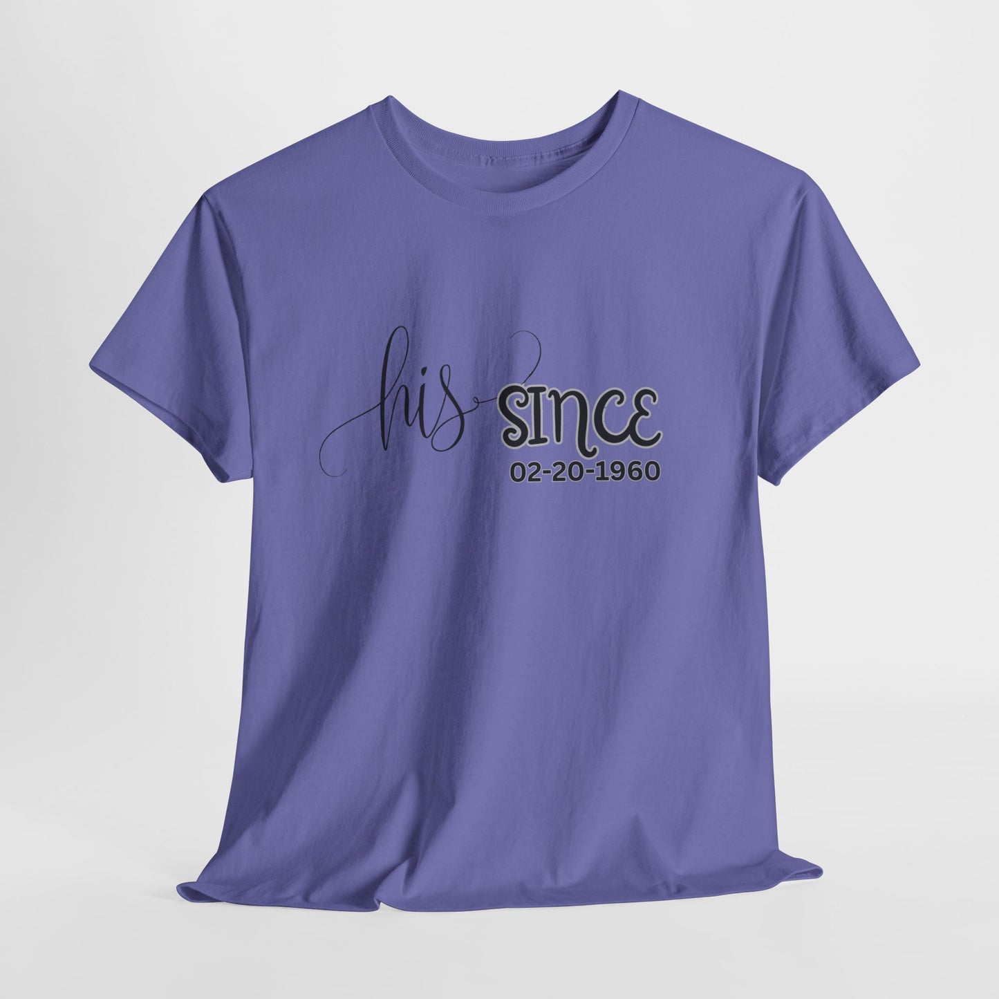 Personalized His and Hers Valentine T-Shirts, Custom Valentine T-Shirts, Unisex Valentine T-Shirts, T-Shirts for Couples, (Hers Solid Separately)