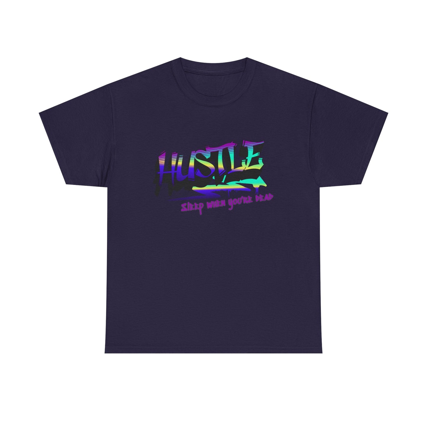 Hustle Hard - Vibrant Graffiti Design, Graffiti-Inspired Art, Motivational Merchandise, Entrepreneur Lifestyle Apparel, Unisex Motivational Gift