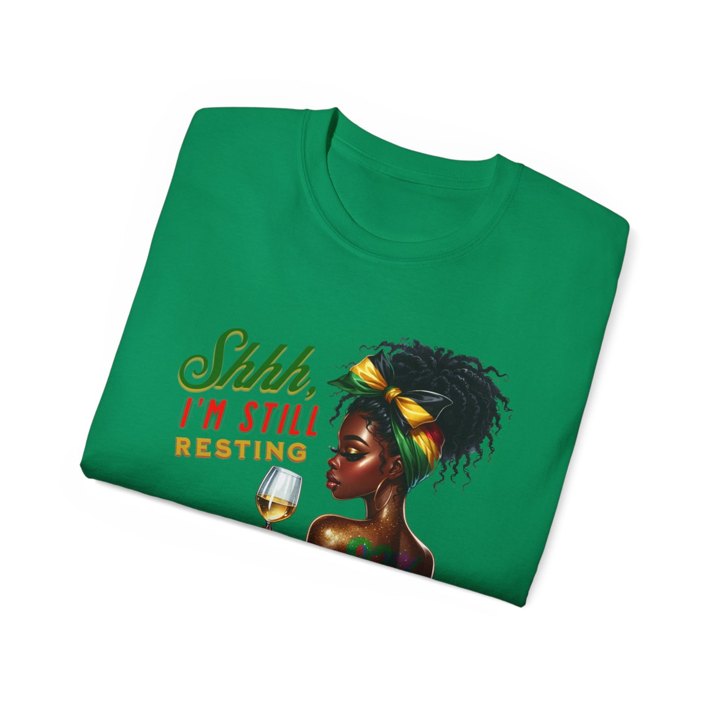 92% Black Women – Shhh, I’m Still Resting Tee, Melanin Magic Shirts, Black Women Empowerment Shirt, Black Excellence Tees, Self-Care & Rest
