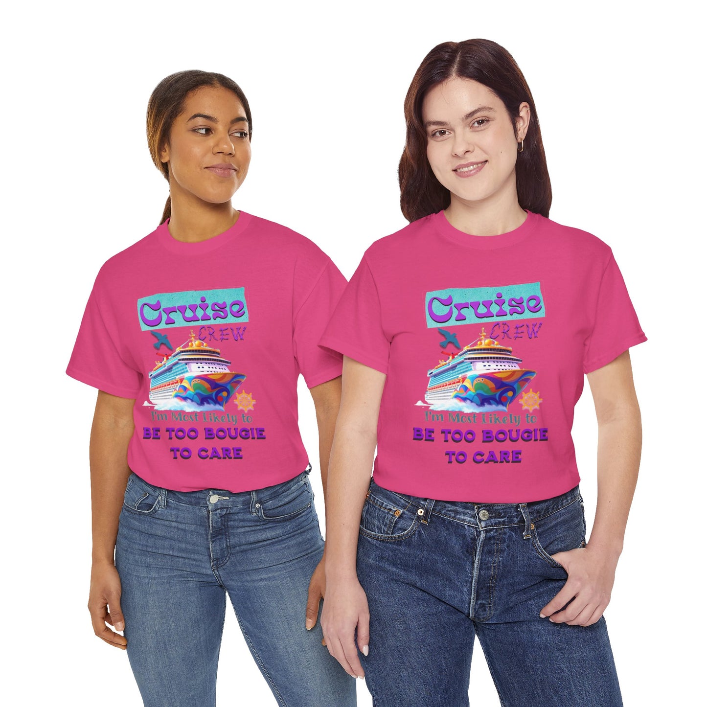 Cruise Crew Tee: Be Too Bougie to Care, Vacation Outfits, Nautical Shirt, Travel Gift, Summer Apparel, T-Shirt for the Bougie One