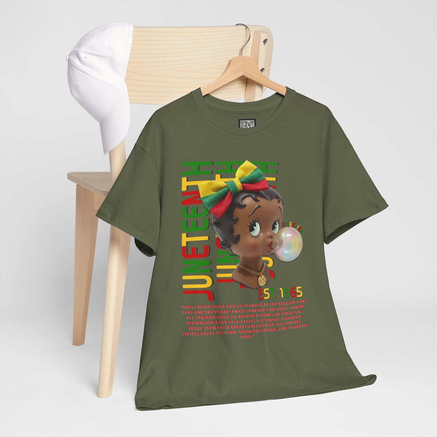 Juneteenth Betty Boop Graphic Tee — "Juneteenth Est. 1865" Celebration T-Shirt