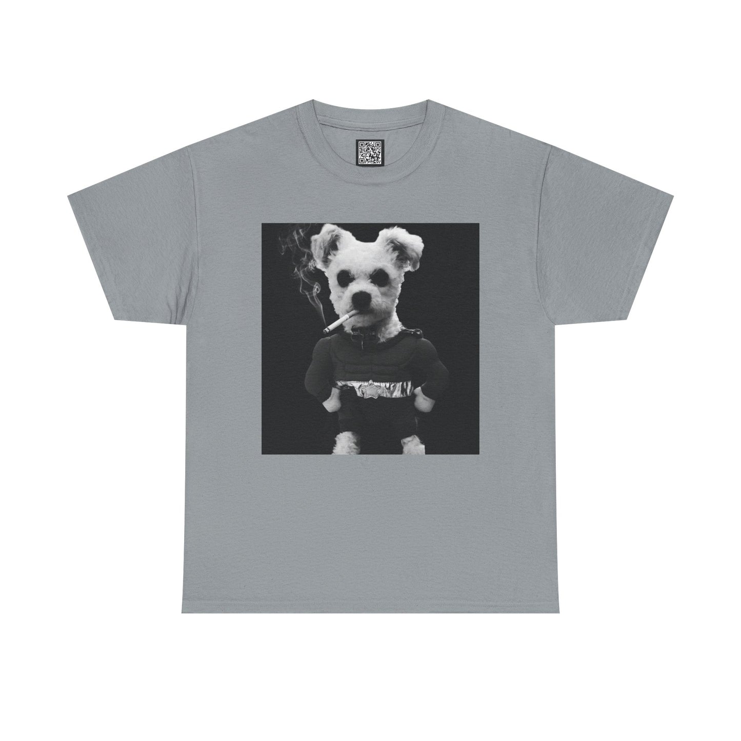 Custom Dog Graphic Tee — Vintage Black & White Puppy Photo T‑Shirt