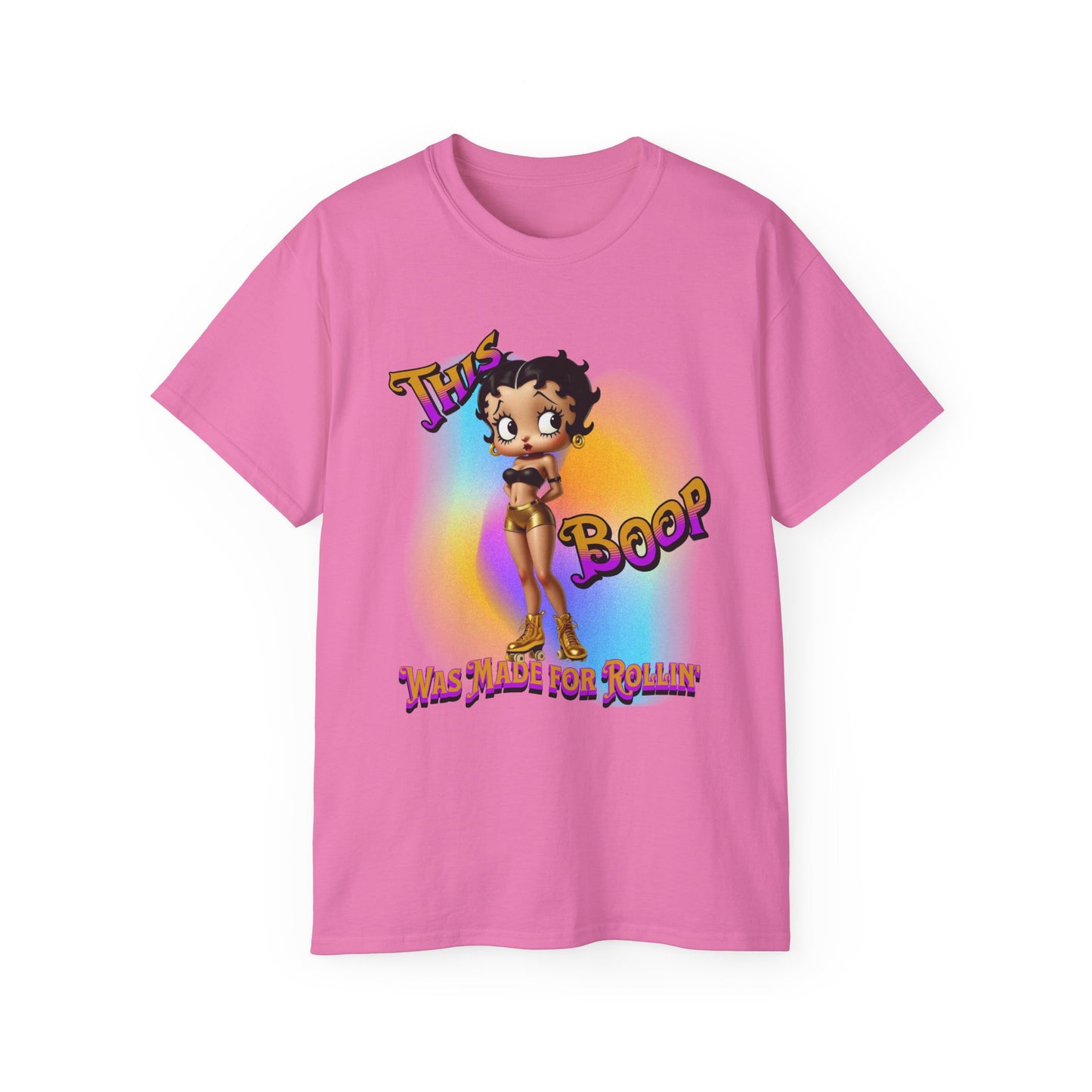 Retro Betty Boop Cartoon Tee, Fun Skater Themed T-Shirt, Vintage Skater Girl Shirt, Casual Wear, Betty Boop Design, Perfect Gift for Skater Fans