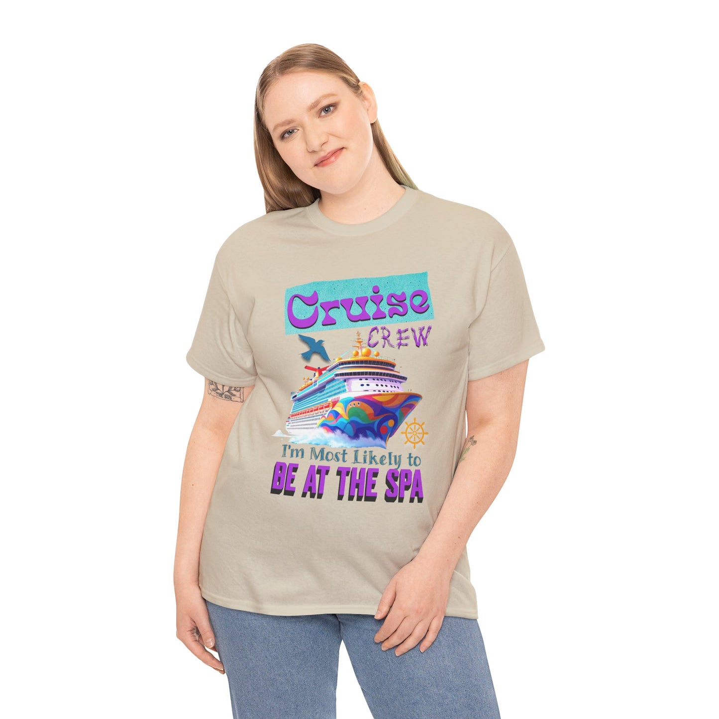 Cruise Crew Unisex Tee - Spa Day Vibes, Cruise Vacation T-Shirt, Funny Group Travel Apparel, Cruise Wear, Summer Fun Shirt