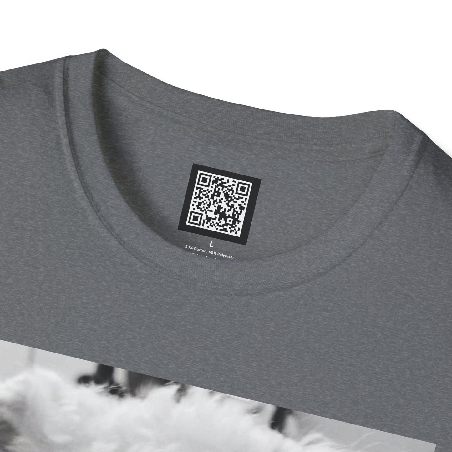 Personalized Smoking Puppy Photo T-Shirt — Retro Black & White Cute Dog Graphic Tee