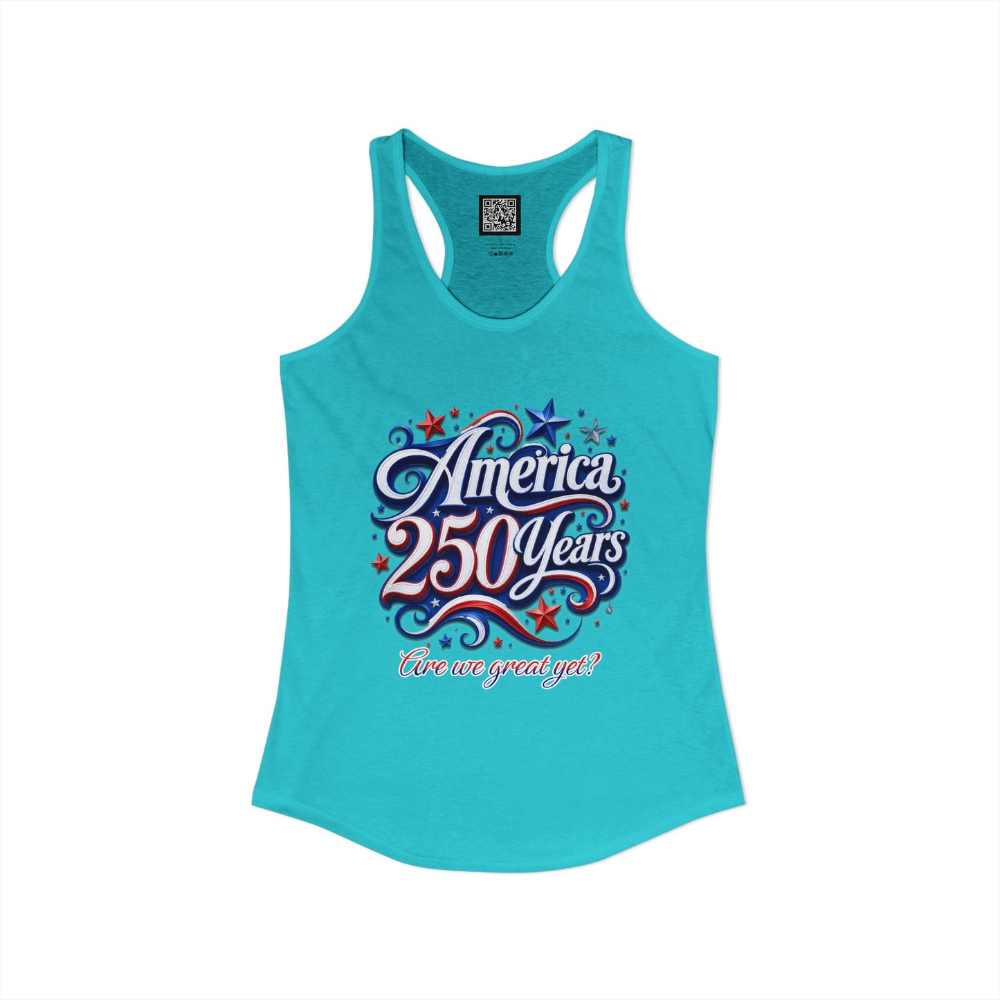 Women's America 250 Year's Racerback Tank 4th of July T-Shirt