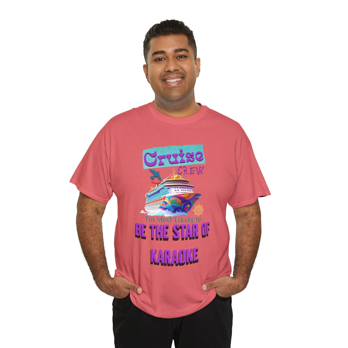 Cruising Karaoke Unisex Tee - Fun Cruise Travel Shirt, Cruise Vacation Outfit, Cruise Summer Party Gear, Gift for Cruise Lovers, Funny Shirt