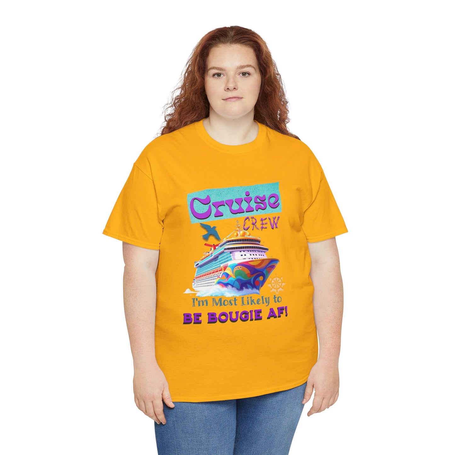 Cruise Crew Tee - I'm Most Likely to Be Bougie AF, Travel Shirt, Vacation Apparel, Cruise Outfits, Summer Fun Clothing for the Bougie Crew