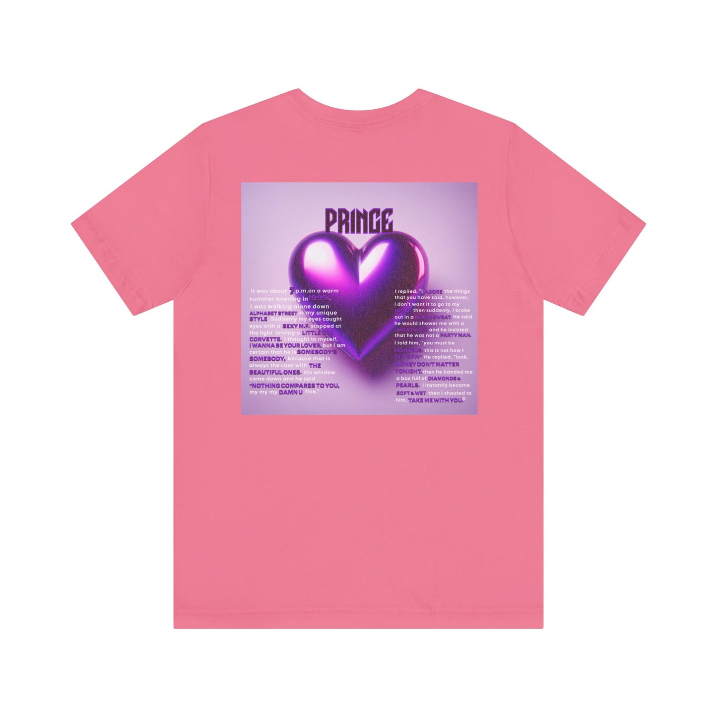 Prince Tribute Unisex Tee - Stylish Band Shirt, Music Lover Gift, Festival Wear, Retro Fashion, Unique Graphic Tee, Prince Song Collaboration