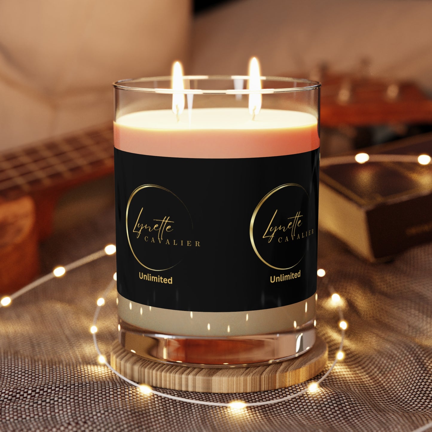 Lynette Cavalier's Seventh Avenue Scented Candle - Full Glass, 11oz, 65 Burn Hours, 100% Food Grade Soy Candle, Vegan Candle