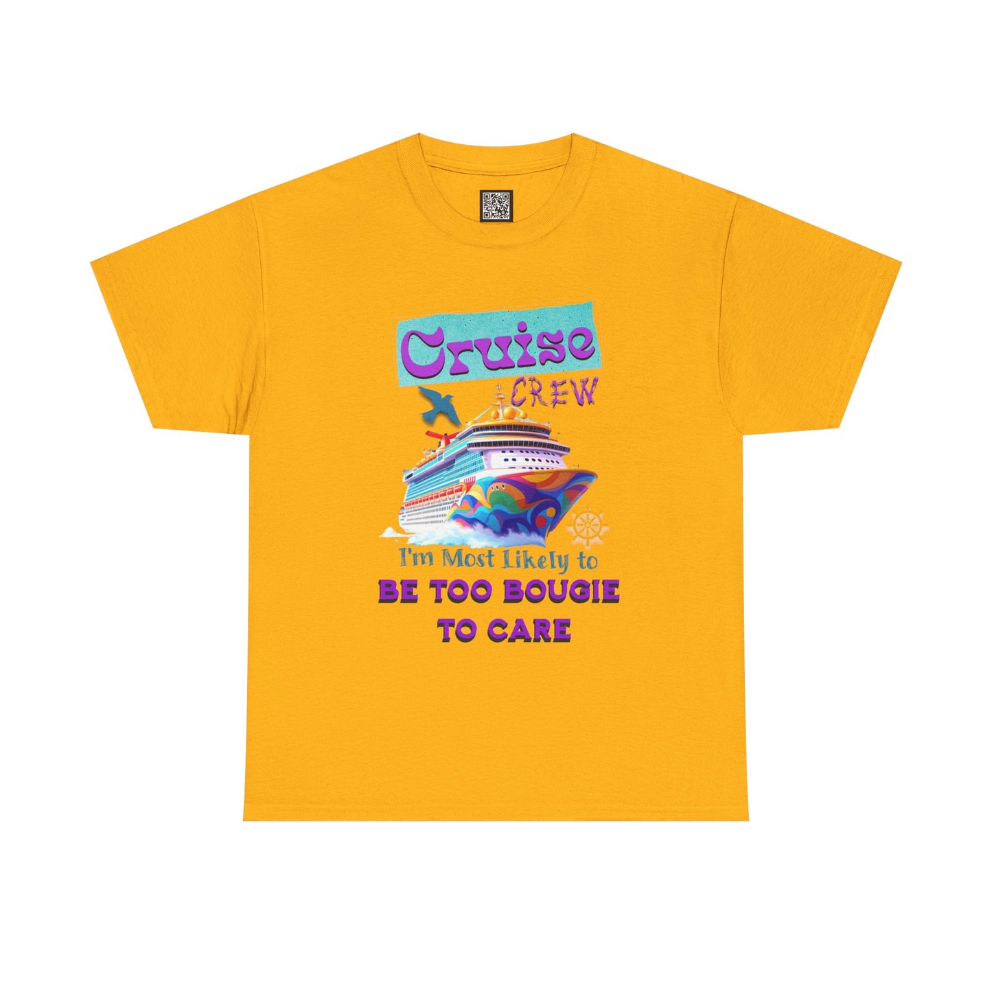 Cruise Crew Tee: Be Too Bougie to Care, Vacation Outfits, Nautical Shirt, Travel Gift, Summer Apparel, T-Shirt for the Bougie One