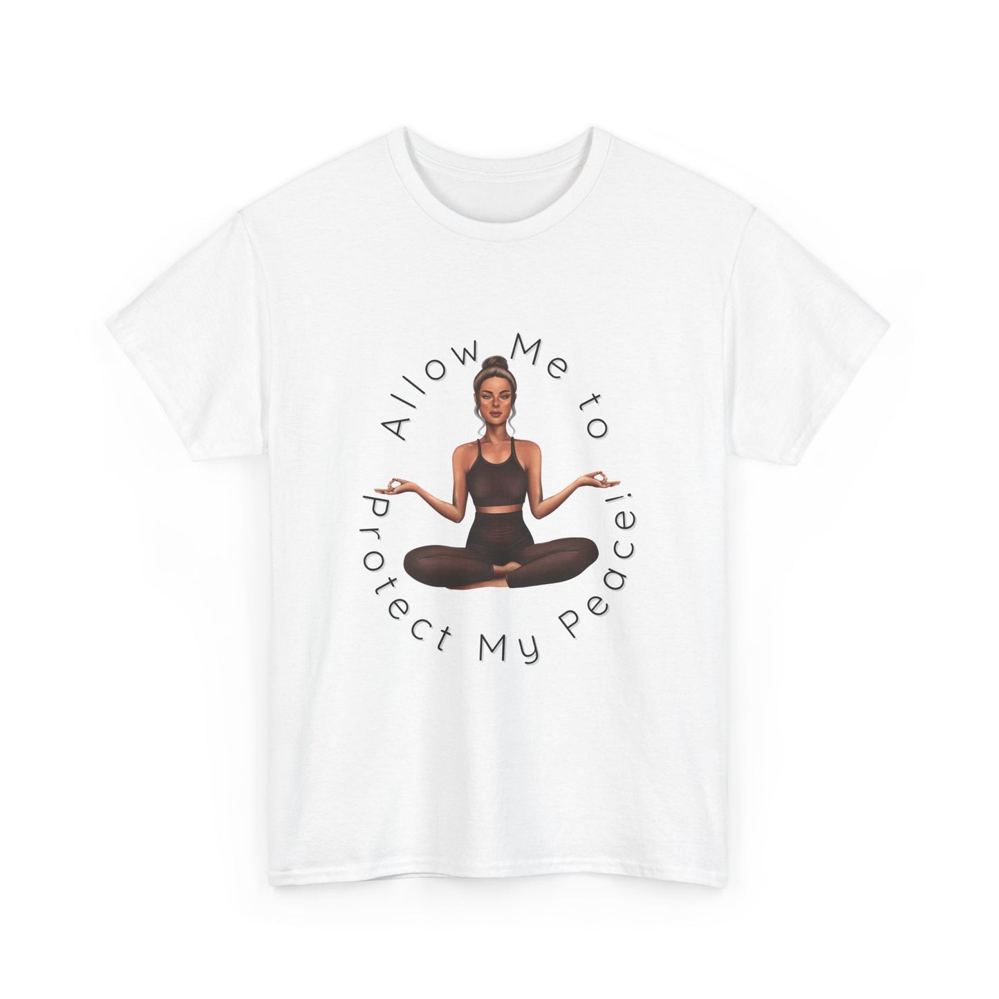 Protect My Peace Yoga Art, Serenity Yoga T-Shirt, Yoga Instructor Shirt, T-Shirt Gift for Yoga Instructor, Gift for Yoga Enthusiast, Fitness Instructor Gift