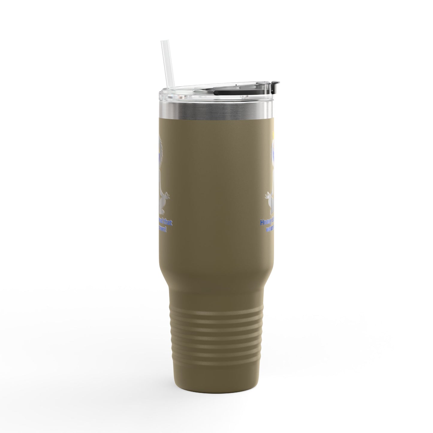 "Heavy is the Head" Polar Camel 40oz Tumbler, 40oz Stainless Steel Tumbler