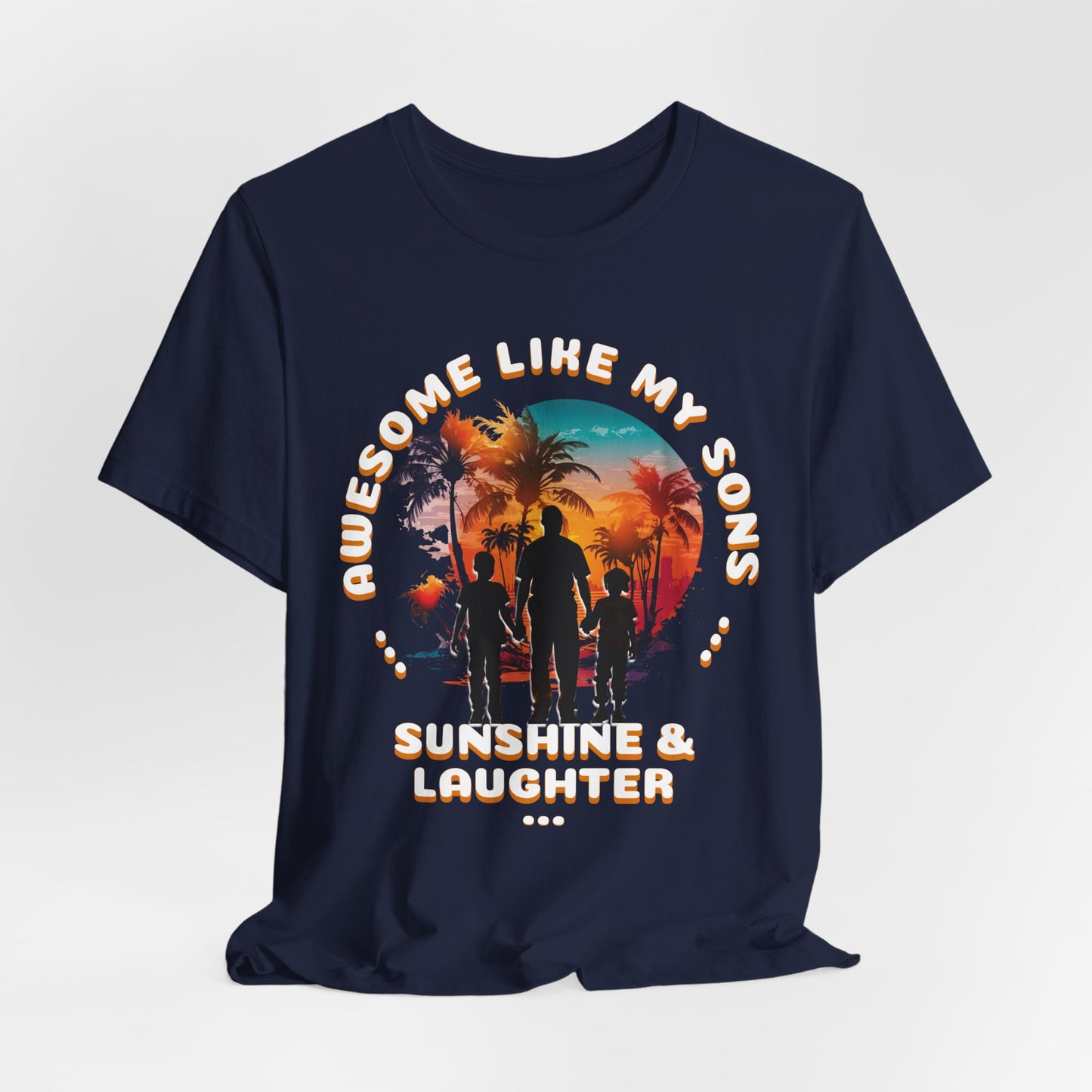 Sunshine & Laughter Tee - Unisex Jersey Short Sleeve Shirt, Gift for Parents, Summer Vibe T-Shirt, Family Trip Shirt, Vacation Apparel