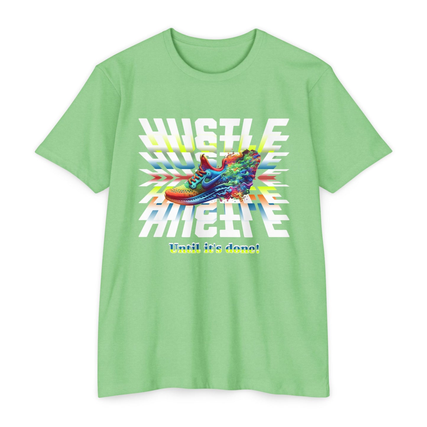Unisex Motivational Hustle T-Shirt, Never Give Up Shirt, Hustle and Motivate Shirt, Perseverance and Commitment Tees