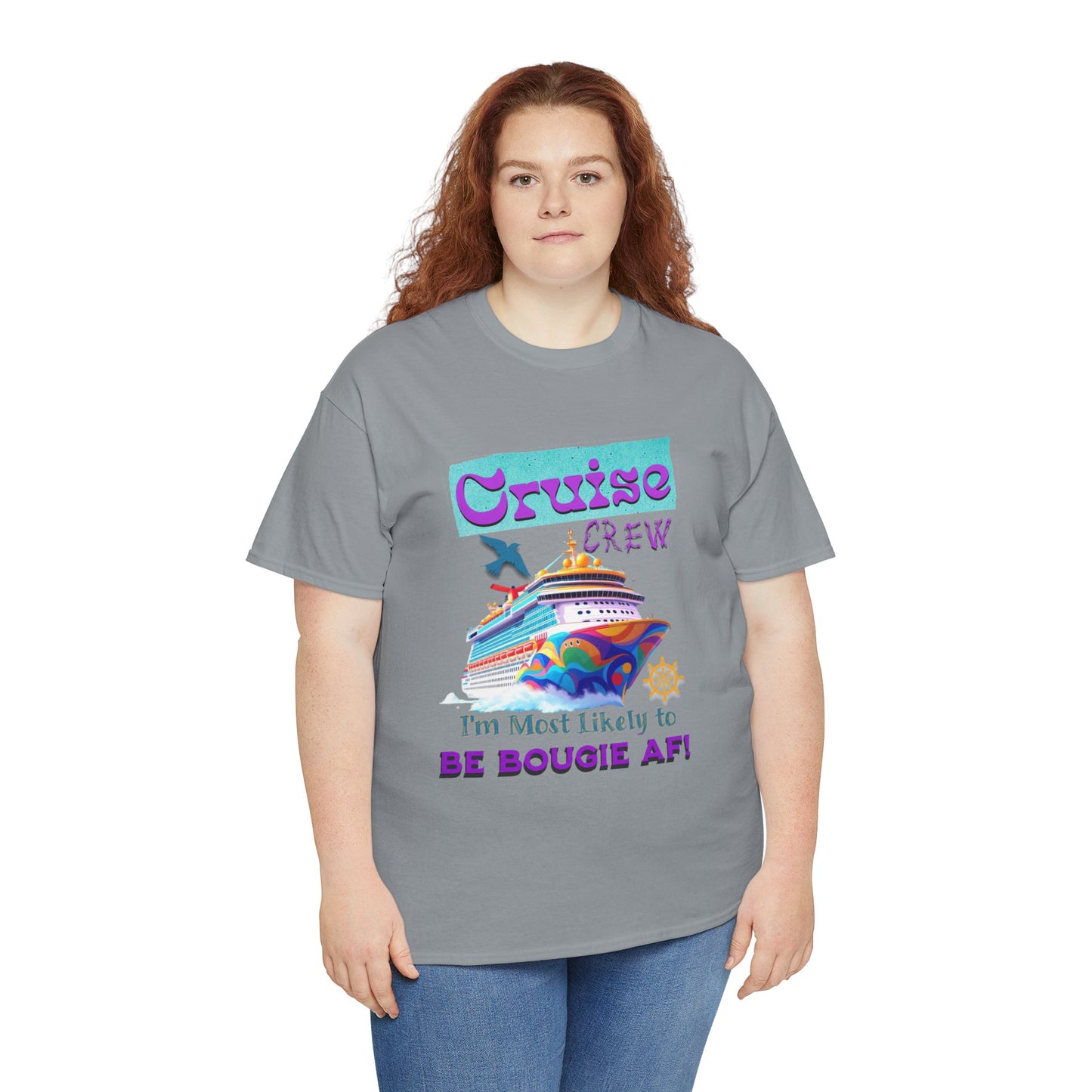 Cruise Crew Tee - I'm Most Likely to Be Bougie AF, Travel Shirt, Vacation Apparel, Cruise Outfits, Summer Fun Clothing for the Bougie Crew