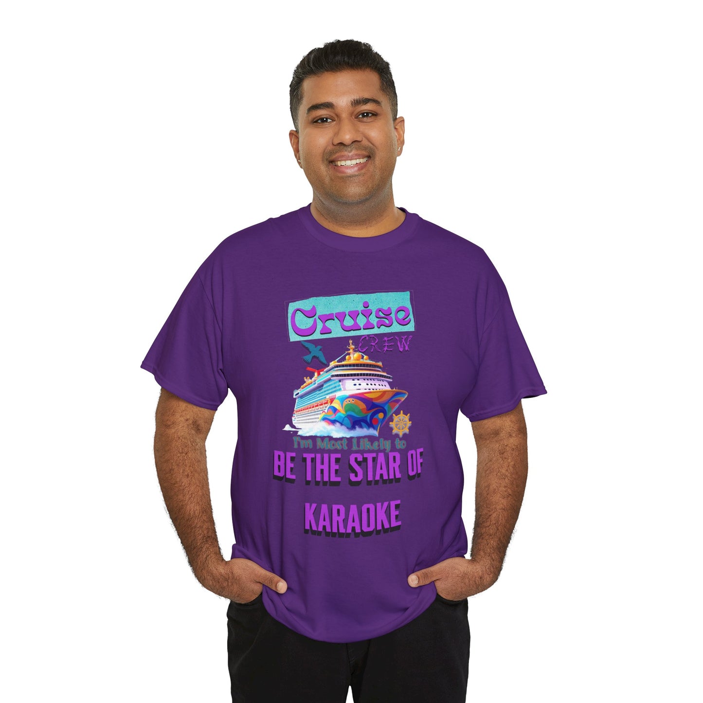 Cruising Karaoke Unisex Tee - Fun Cruise Travel Shirt, Cruise Vacation Outfit, Cruise Summer Party Gear, Gift for Cruise Lovers, Funny Shirt