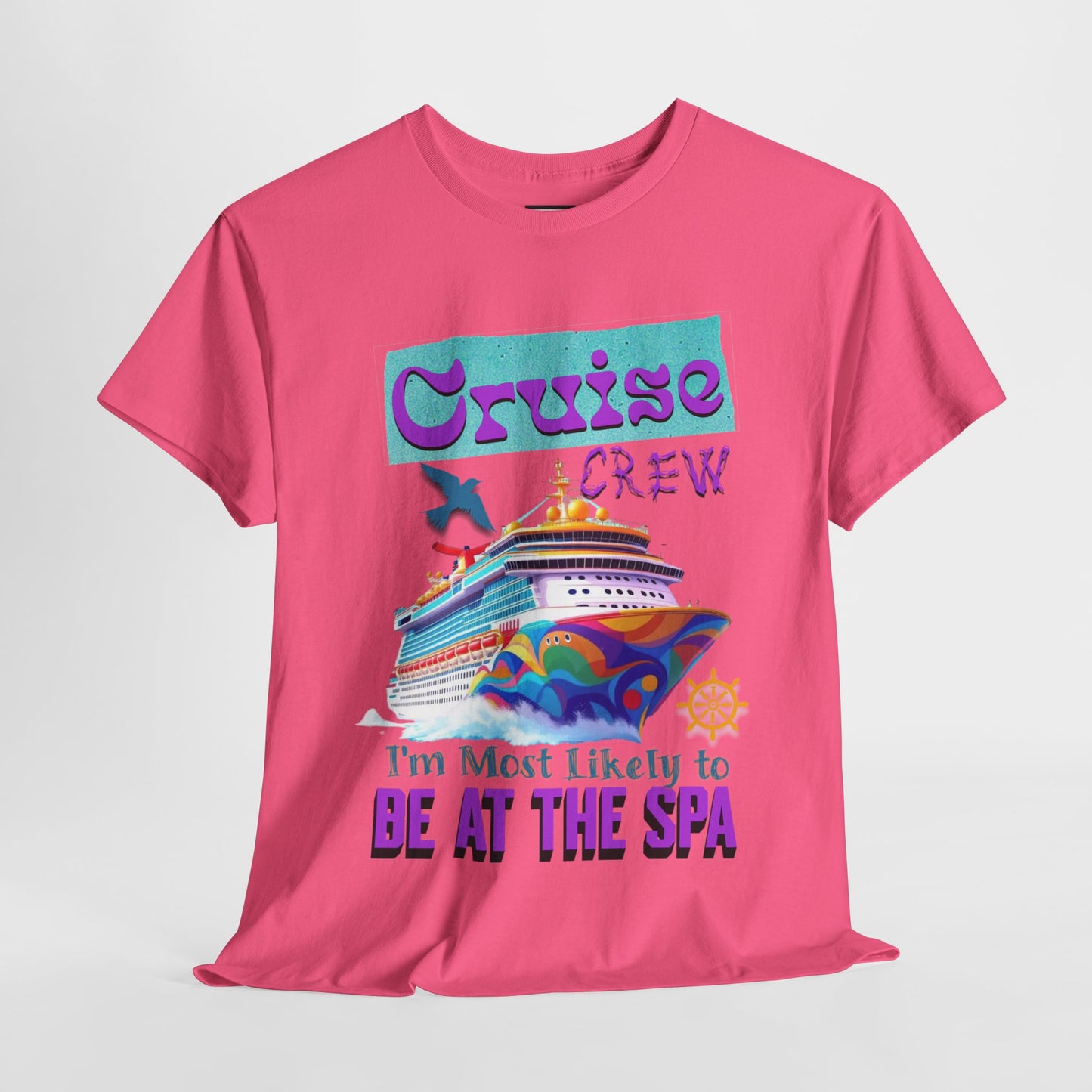 Cruise Crew Unisex Tee - Spa Day Vibes, Cruise Vacation T-Shirt, Funny Group Travel Apparel, Cruise Wear, Summer Fun Shirt