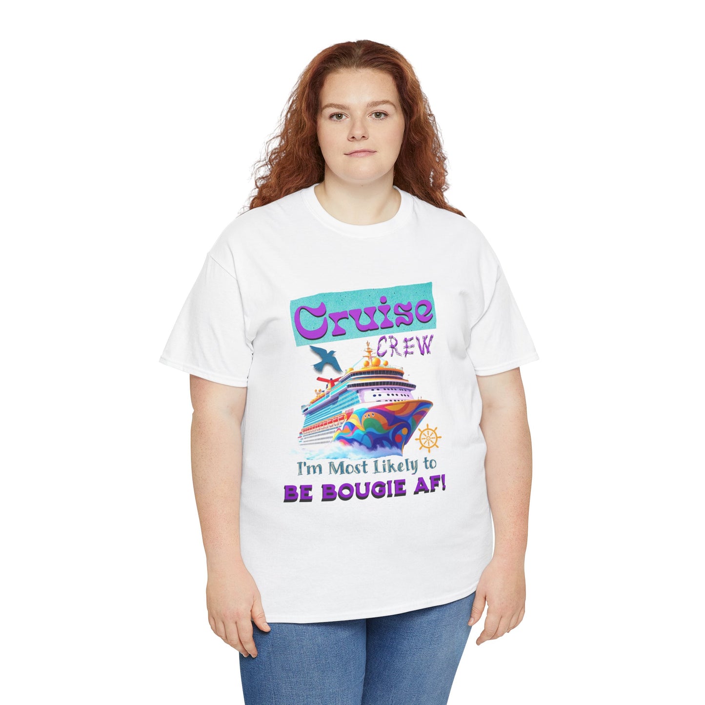 Cruise Crew Tee - I'm Most Likely to Be Bougie AF, Travel Shirt, Vacation Apparel, Cruise Outfits, Summer Fun Clothing for the Bougie Crew