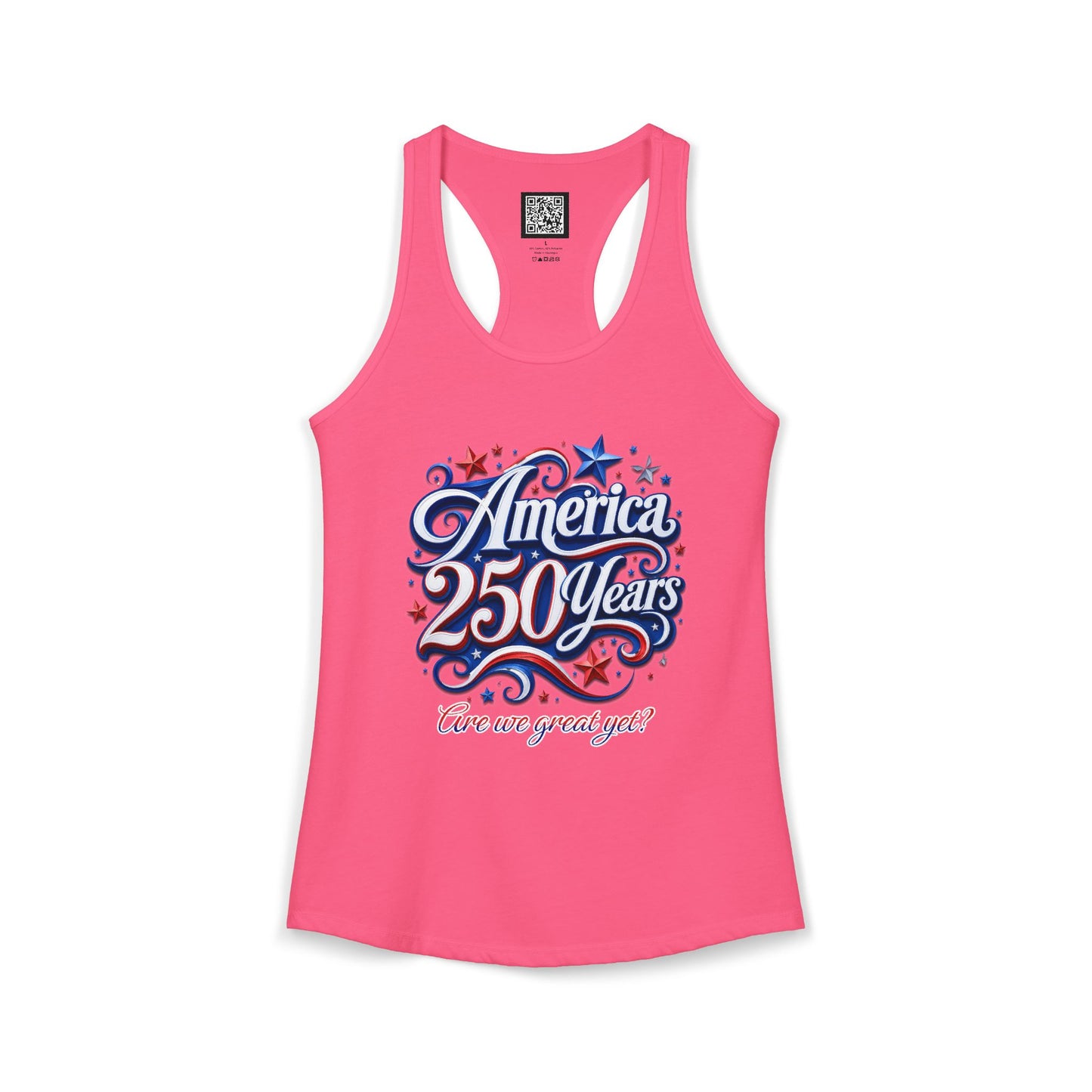 Women's America 250 Year's Racerback Tank 4th of July T-Shirt