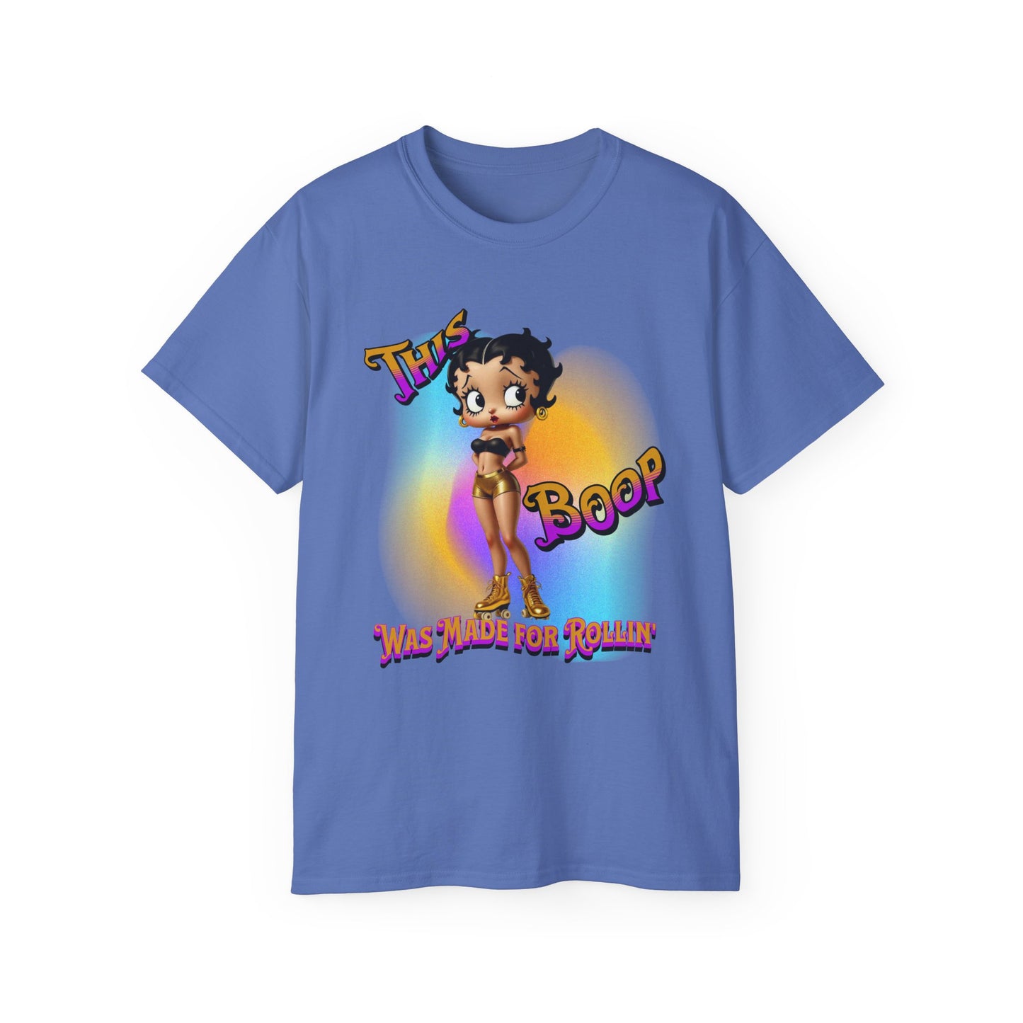 Retro Betty Boop Cartoon Tee, Fun Skater Themed T-Shirt, Vintage Skater Girl Shirt, Casual Wear, Betty Boop Design, Perfect Gift for Skater Fans