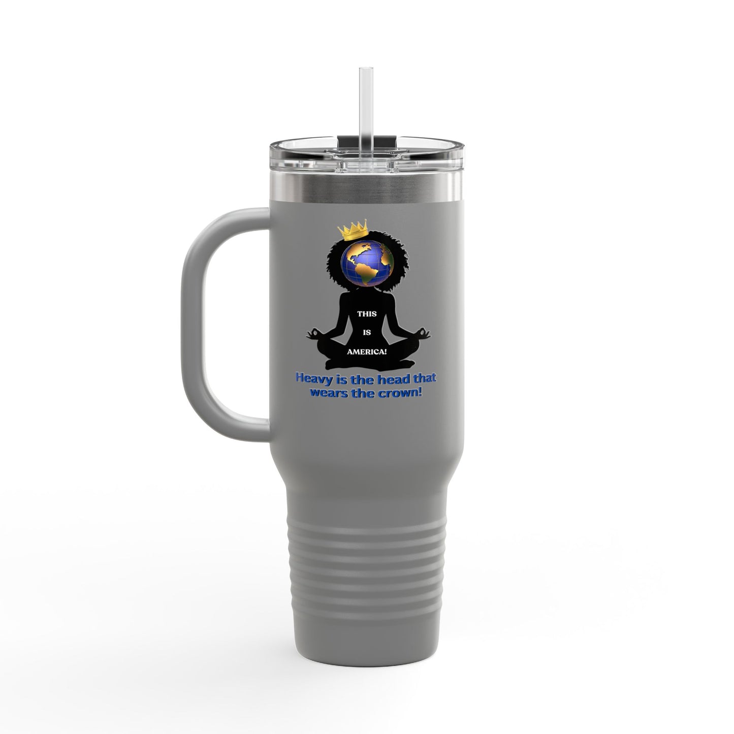 "Heavy is the Head" Polar Camel 40oz Tumbler, 40oz Stainless Steel Tumbler