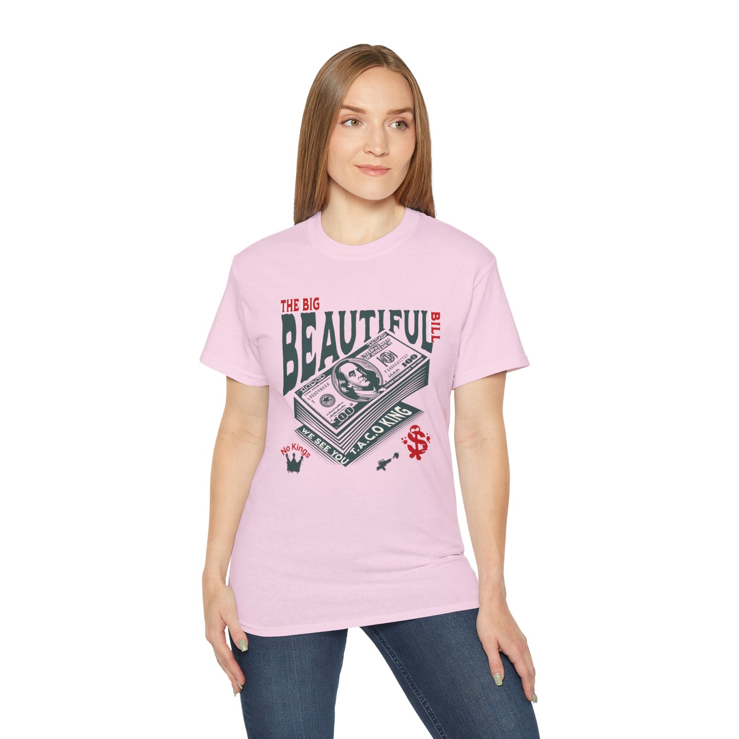 T.A.C.O Donald: Big Beautiful Bill T-Shirt, The Only One Big Beautiful Bill Shirt, No Kings and Hands Off Protest Shirts, Money Falling Shirt
