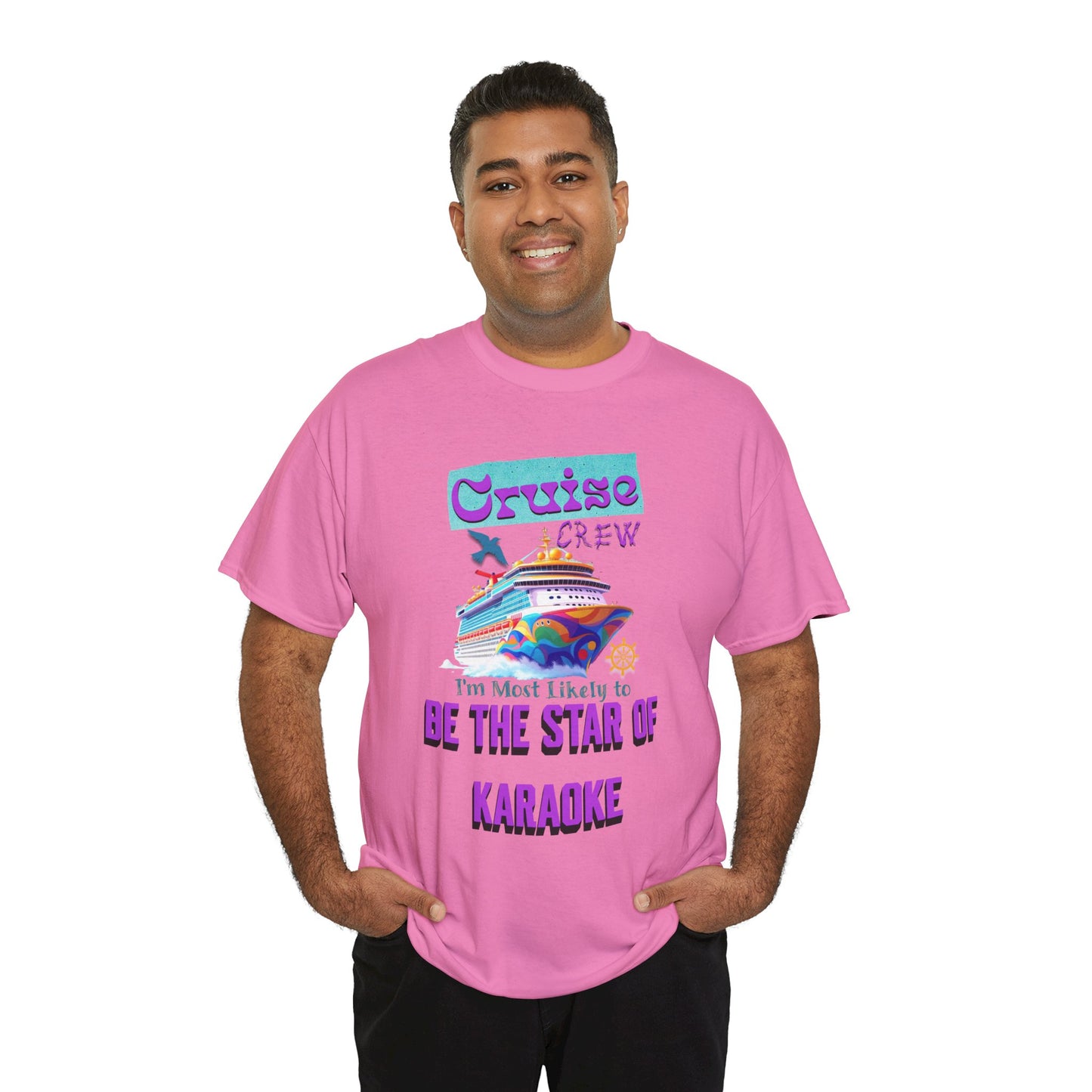 Cruising Karaoke Unisex Tee - Fun Cruise Travel Shirt, Cruise Vacation Outfit, Cruise Summer Party Gear, Gift for Cruise Lovers, Funny Shirt