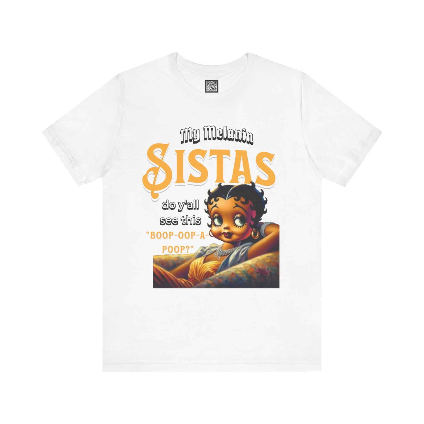 Melanin Betty Boop T-Shirt – "My Melanin Sistas" Black Girl Magic Tee, Funny Black Culture Shirt, XS–4XL