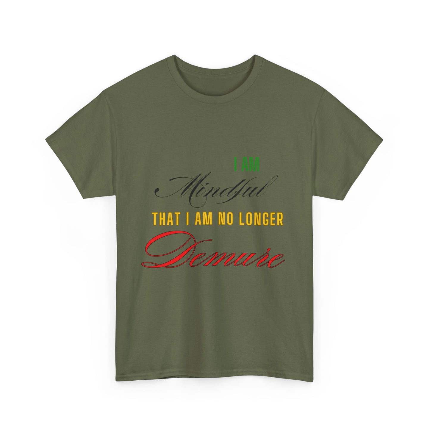 Demure Shirt, Funny Trendy T-Shirt, Viral Meme Shirt, Female Empowerment Shirt, Very Demure Very Mindful Very Cutesy, Minimalist Style, Fun