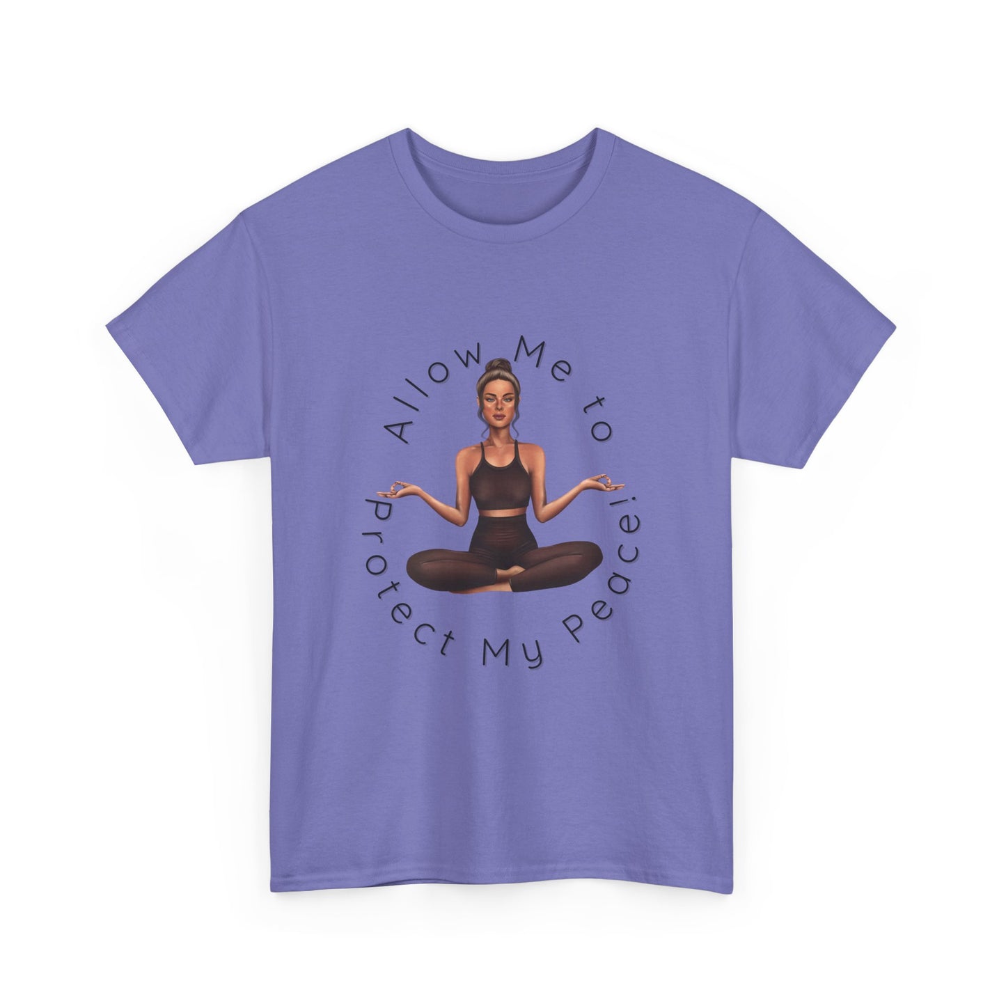 Protect My Peace Yoga Art, Serenity Yoga T-Shirt, Yoga Instructor Shirt, T-Shirt Gift for Yoga Instructor, Gift for Yoga Enthusiast, Fitness Instructor Gift