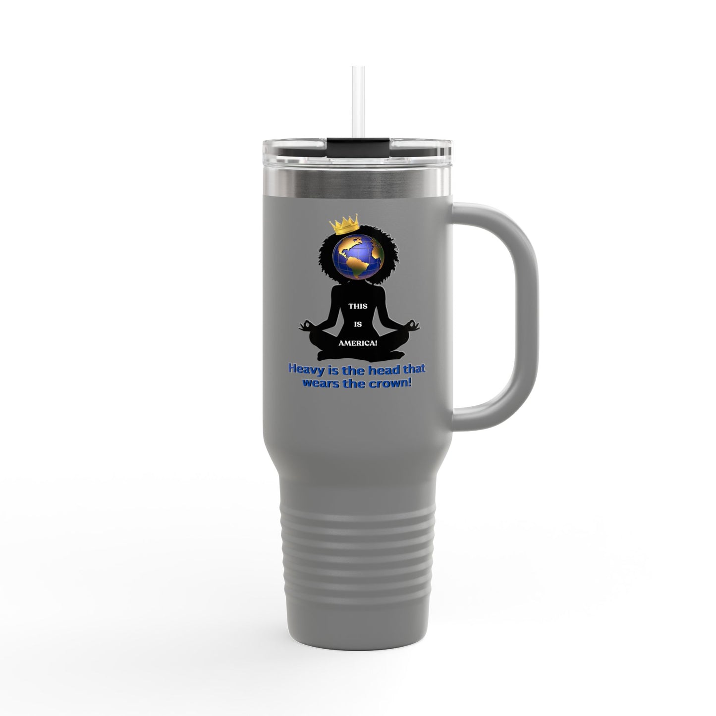 "Heavy is the Head" Polar Camel 40oz Tumbler, 40oz Stainless Steel Tumbler