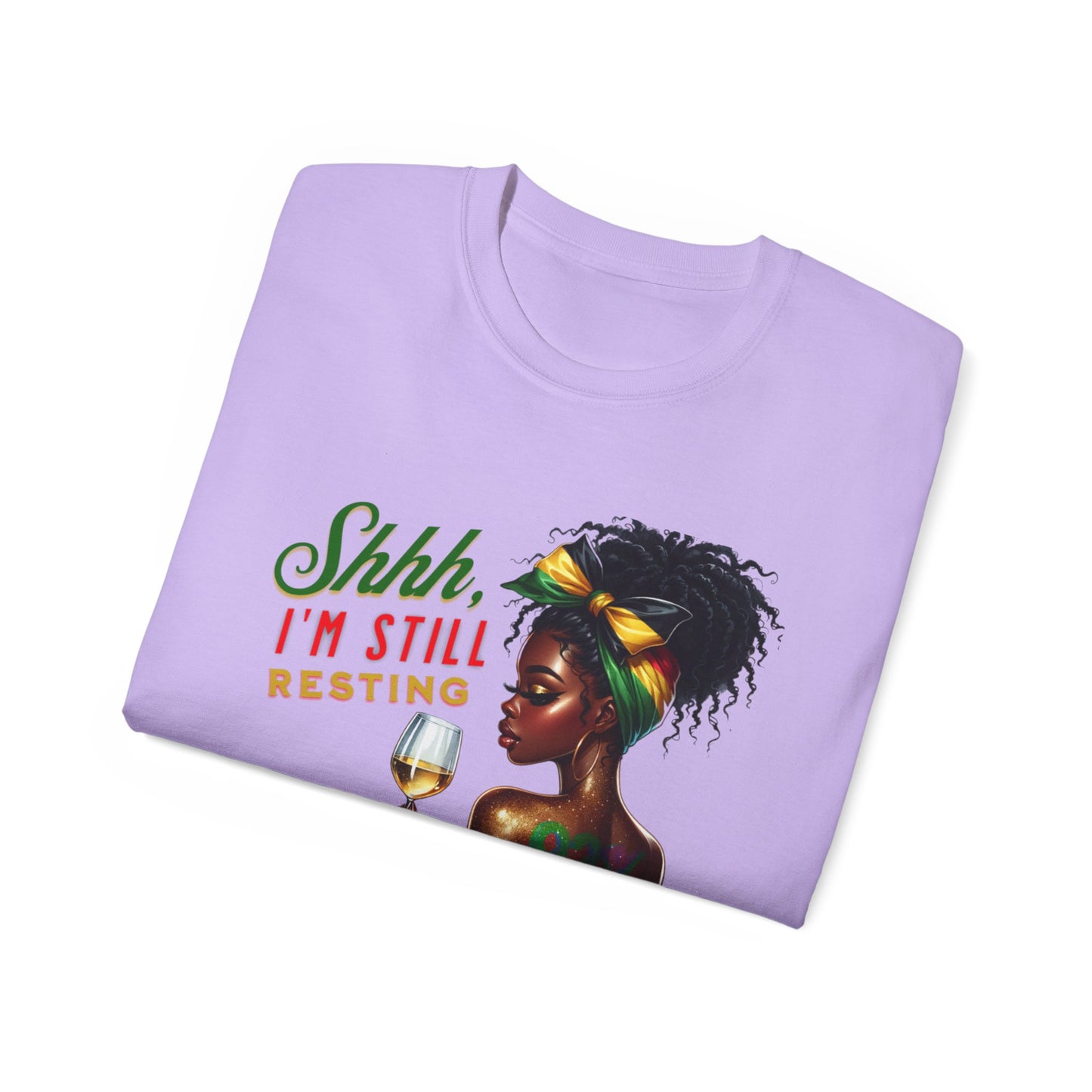 92% Black Women – Shhh, I’m Still Resting Tee, Melanin Magic Shirts, Black Women Empowerment Shirt, Black Excellence Tees, Self-Care & Rest
