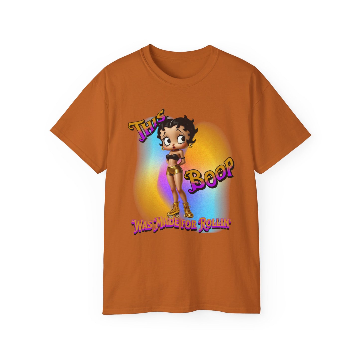 Retro Betty Boop Cartoon Tee, Fun Skater Themed T-Shirt, Vintage Skater Girl Shirt, Casual Wear, Betty Boop Design, Perfect Gift for Skater Fans